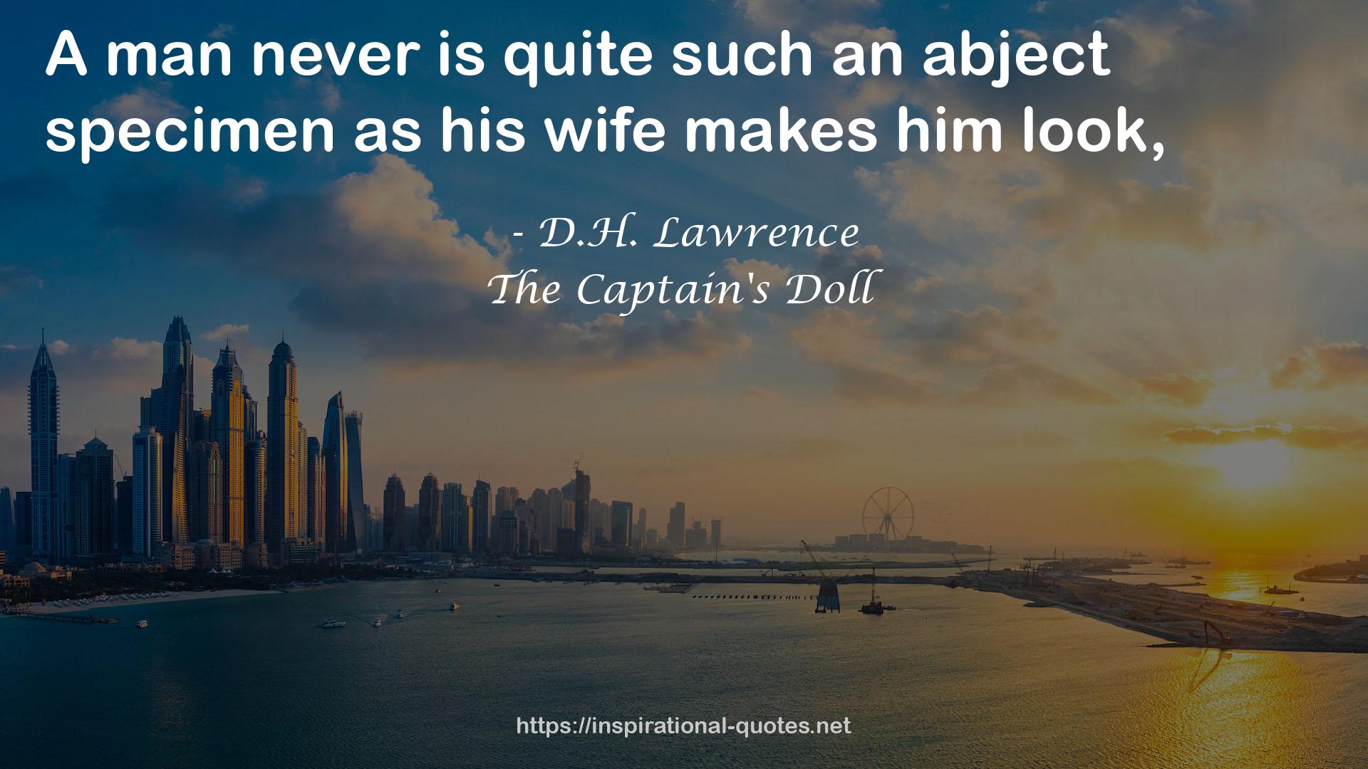 The Captain's Doll QUOTES