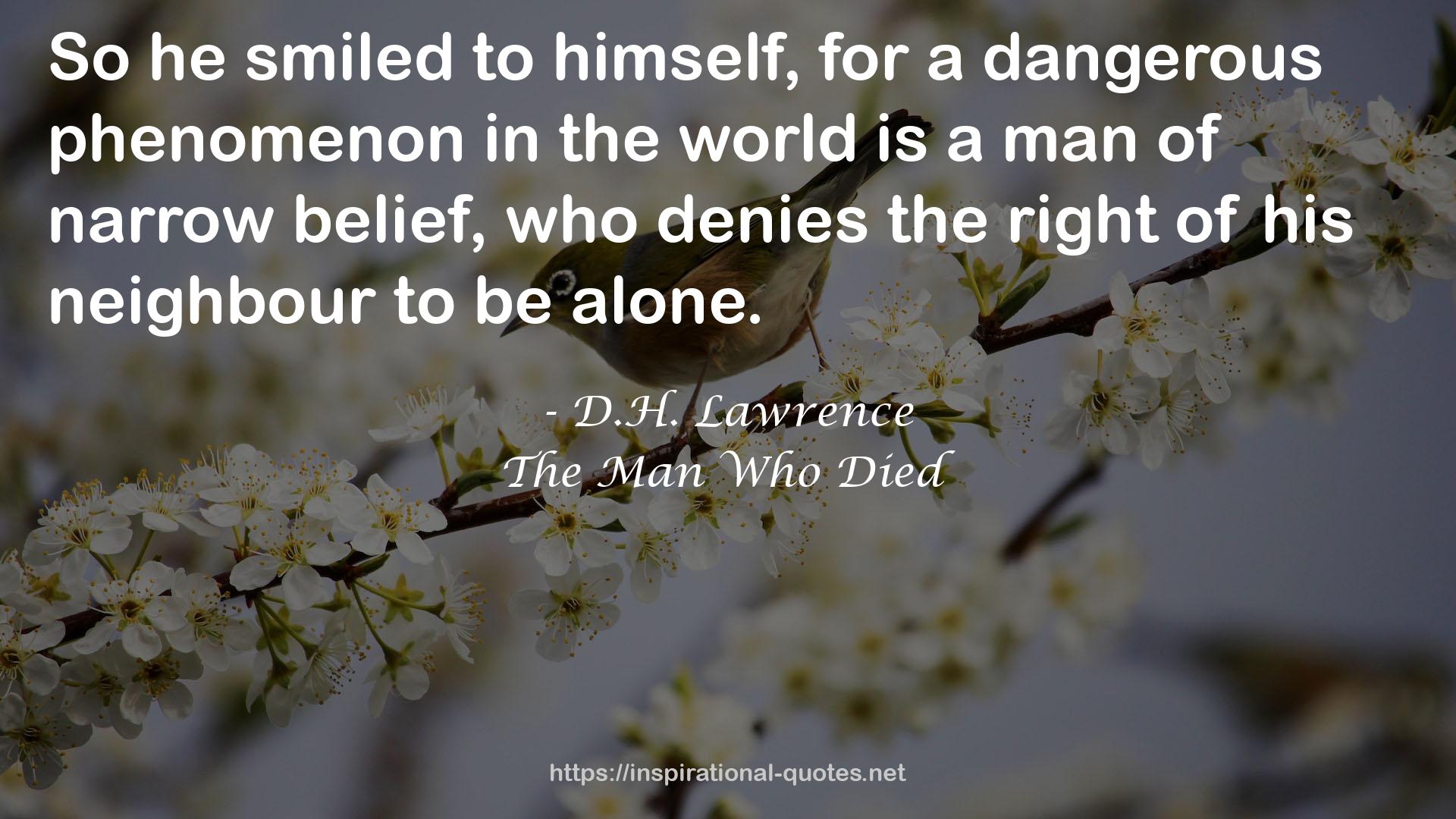 The Man Who Died QUOTES