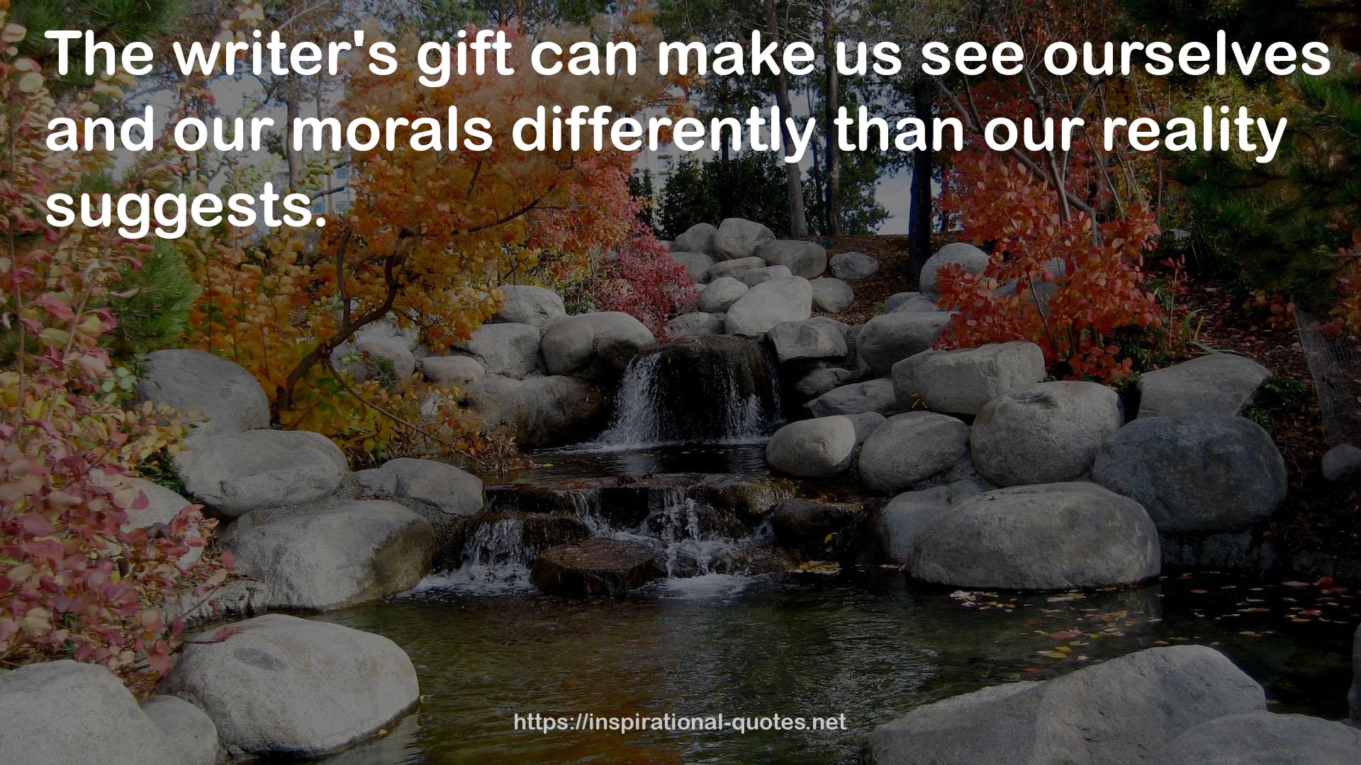 our morals  QUOTES