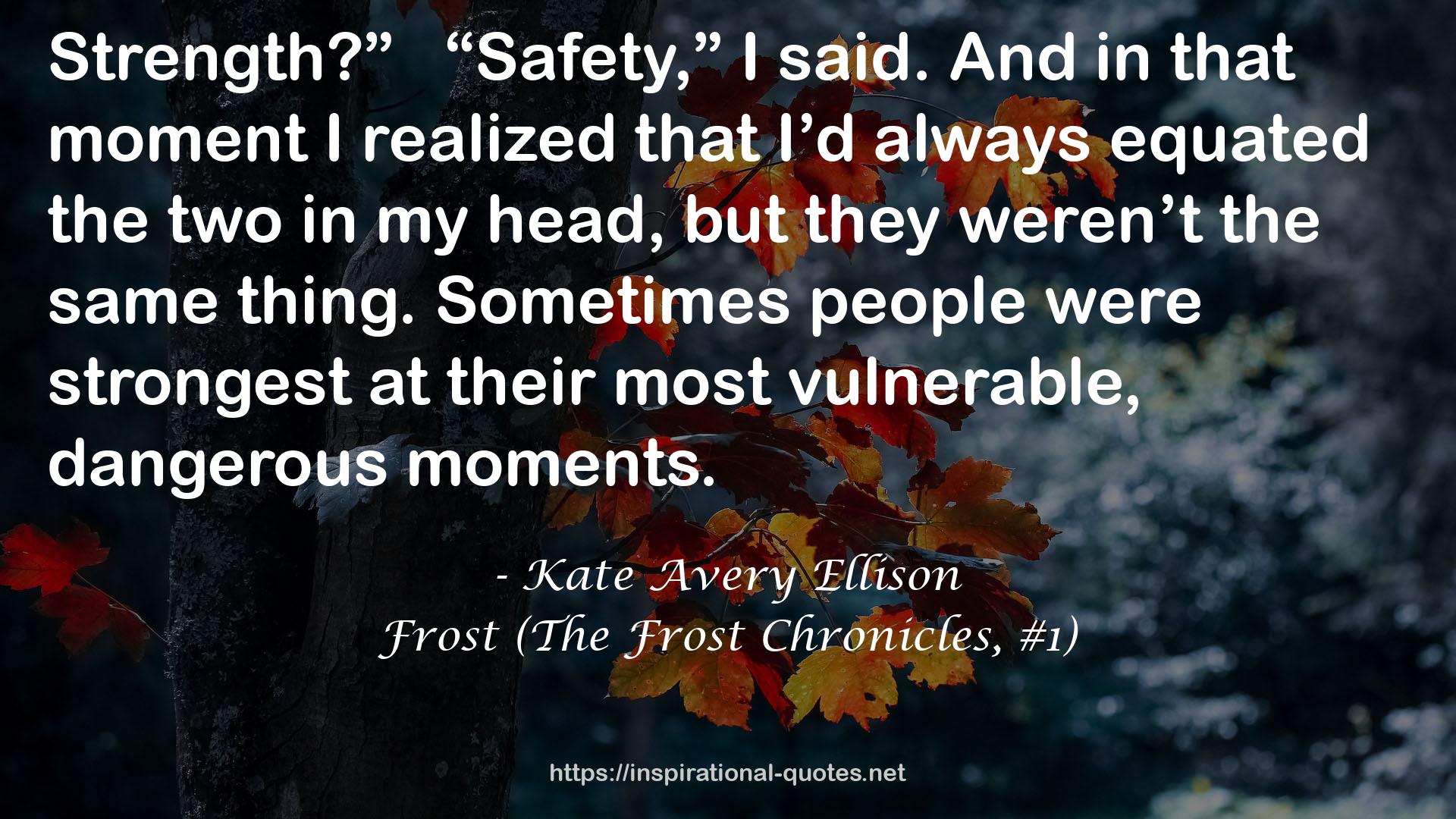 Frost (The Frost Chronicles, #1) QUOTES