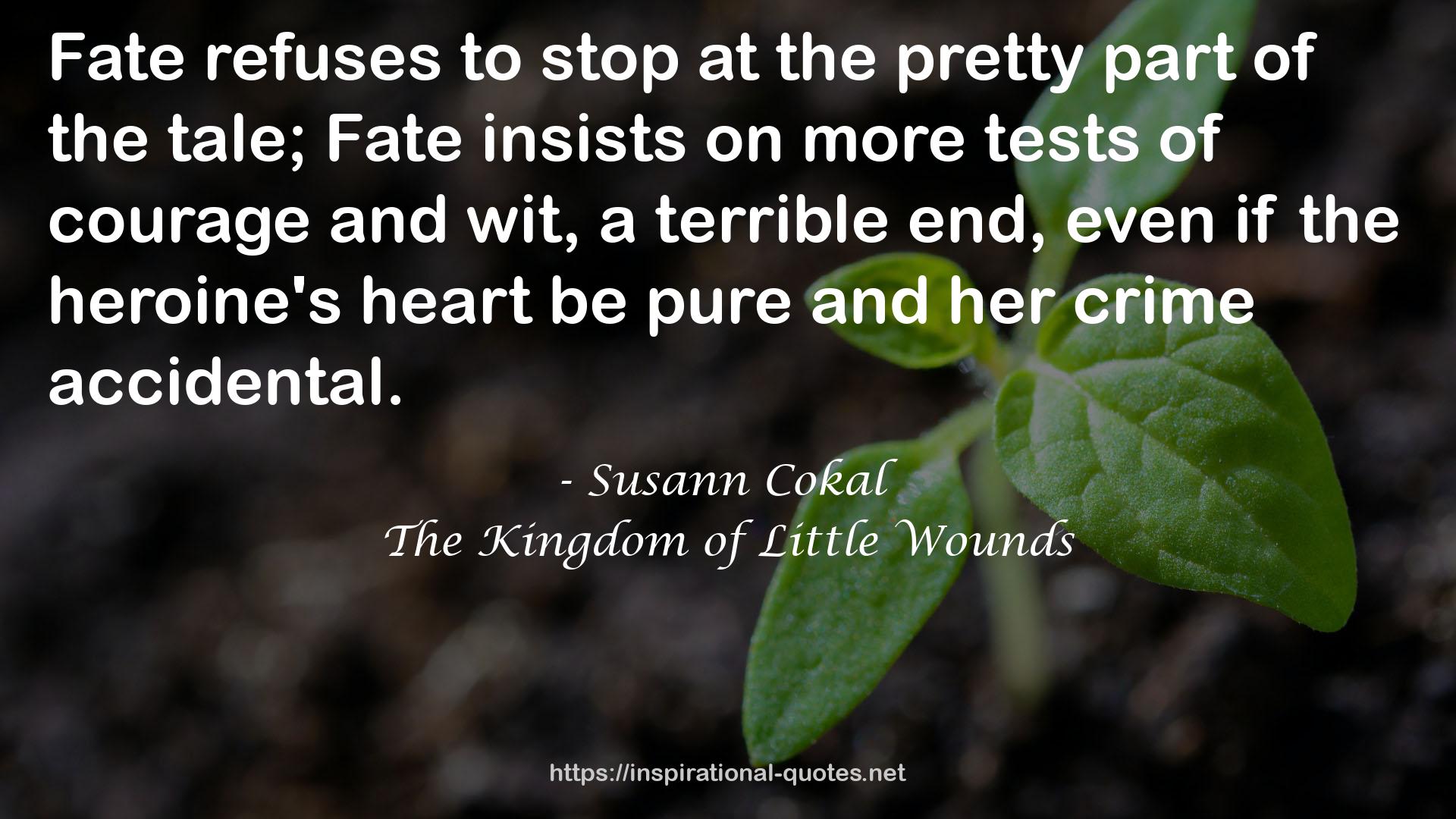 The Kingdom of Little Wounds QUOTES