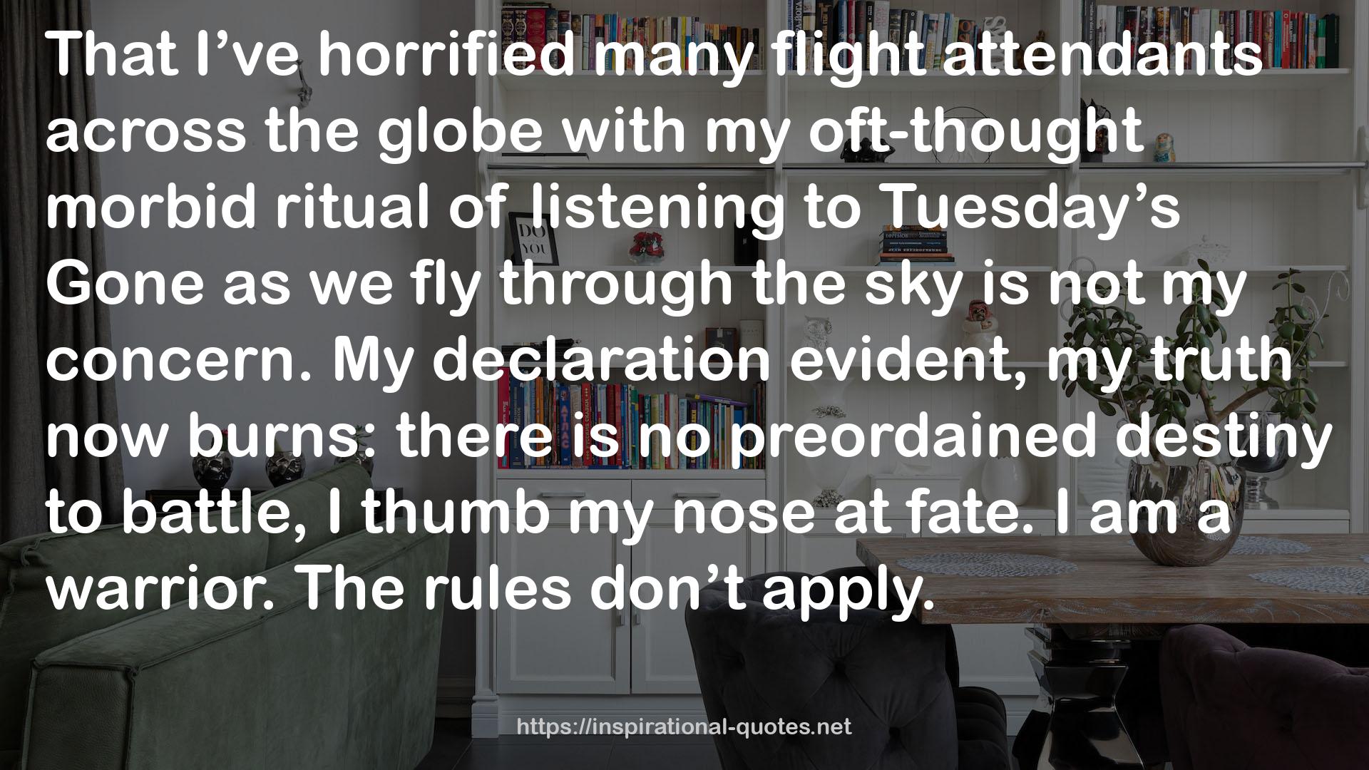 many flight attendants  QUOTES