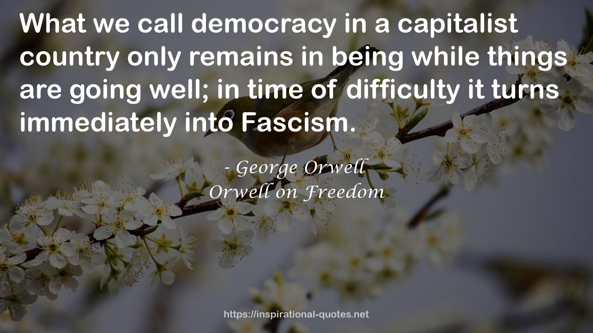 Orwell on Freedom QUOTES