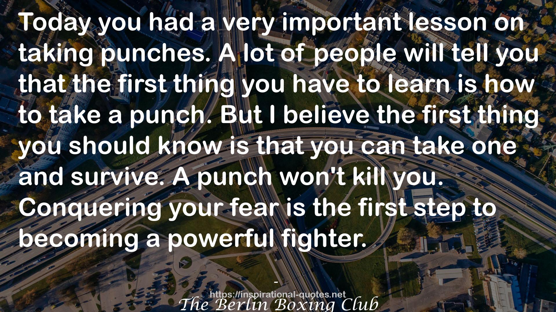 The Berlin Boxing Club QUOTES