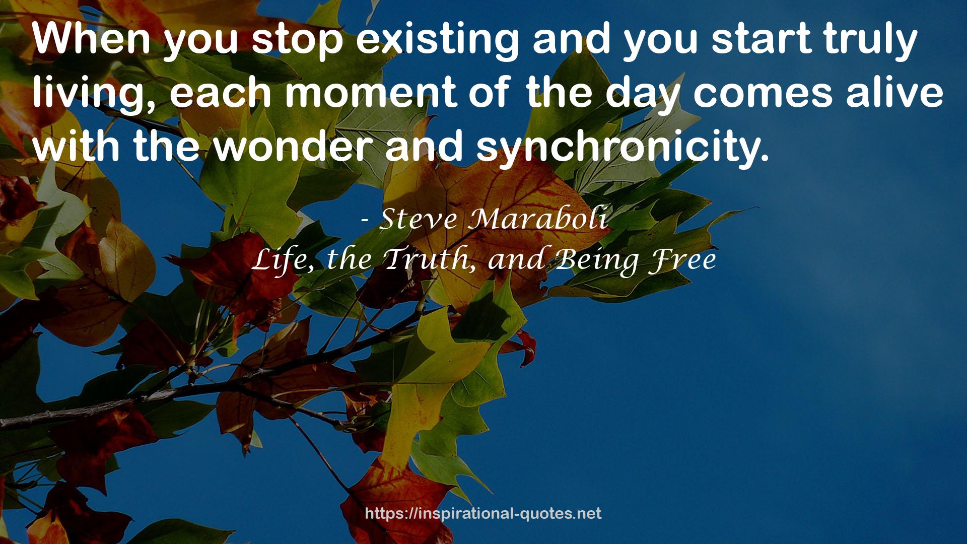 Life, the Truth, and Being Free QUOTES