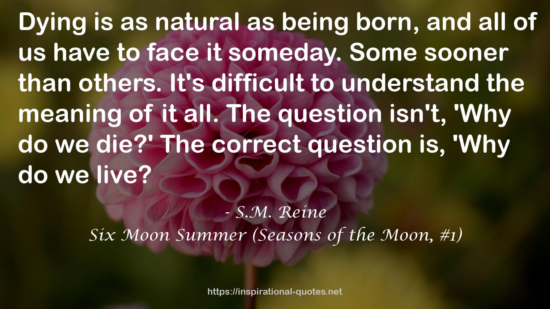 S.M. Reine QUOTES