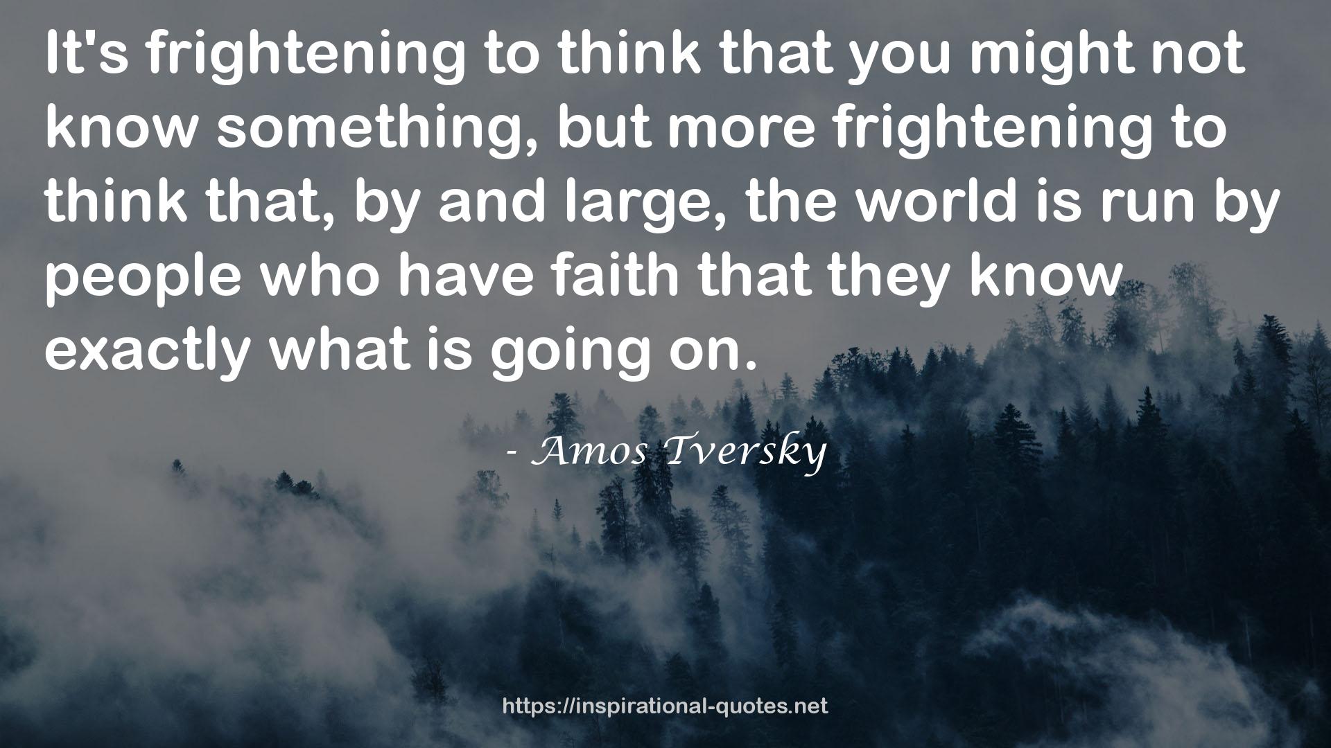 Amos Tversky QUOTES
