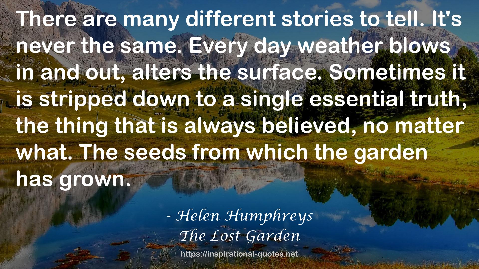 The Lost Garden QUOTES