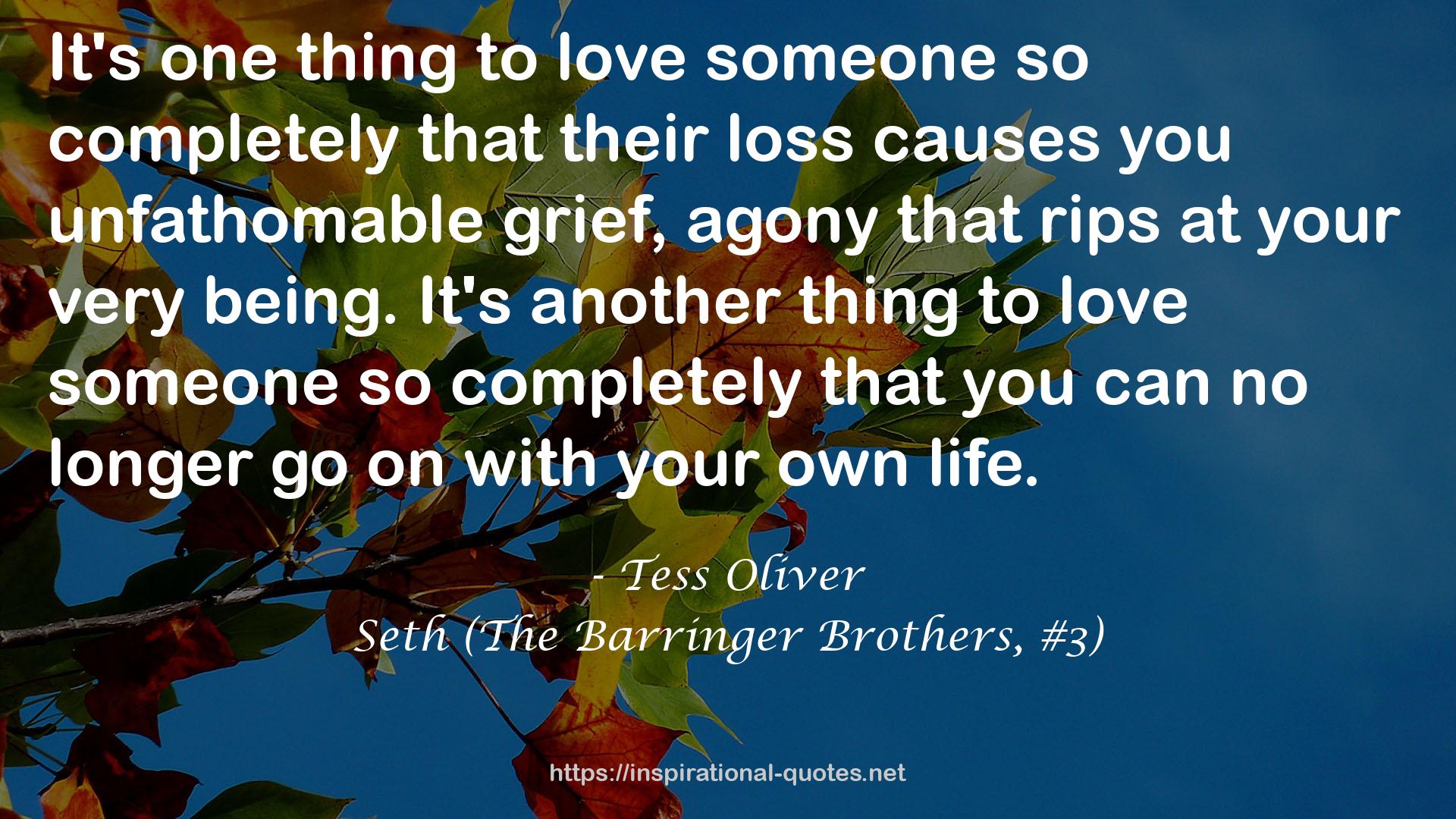 Seth (The Barringer Brothers, #3) QUOTES