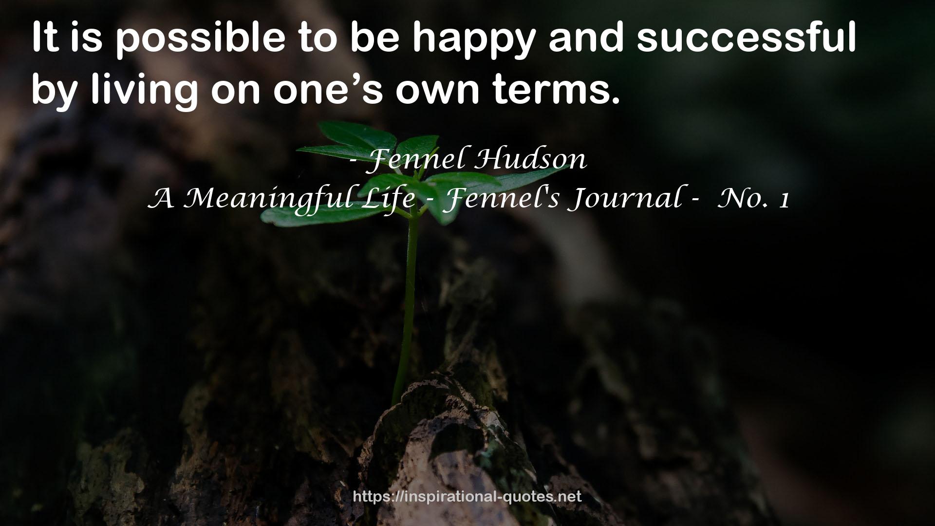 Fennel Hudson QUOTES