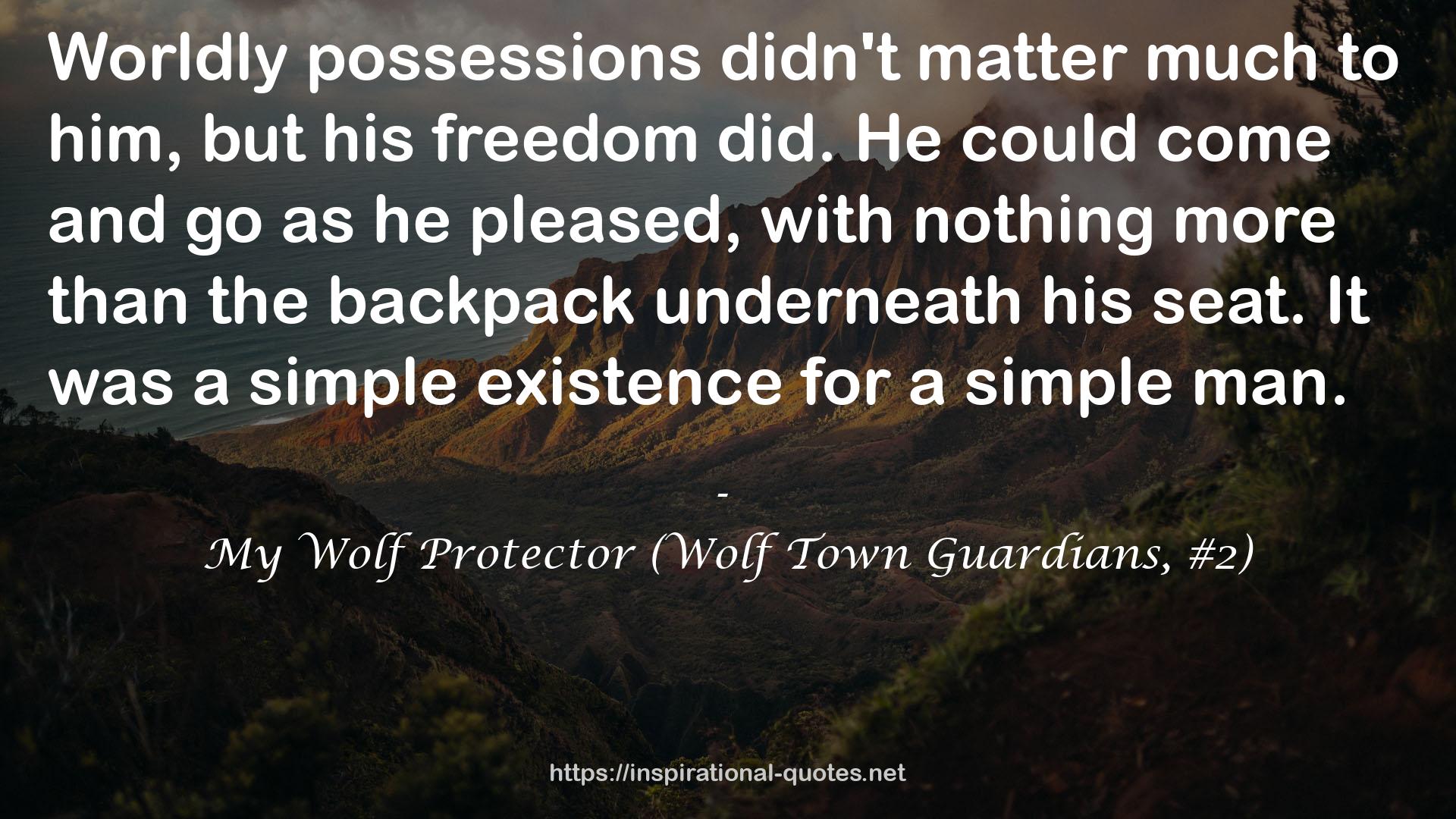 My Wolf Protector (Wolf Town Guardians, #2) QUOTES