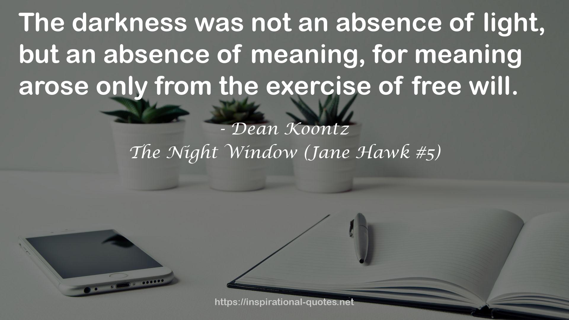 The Night Window (Jane Hawk #5) QUOTES