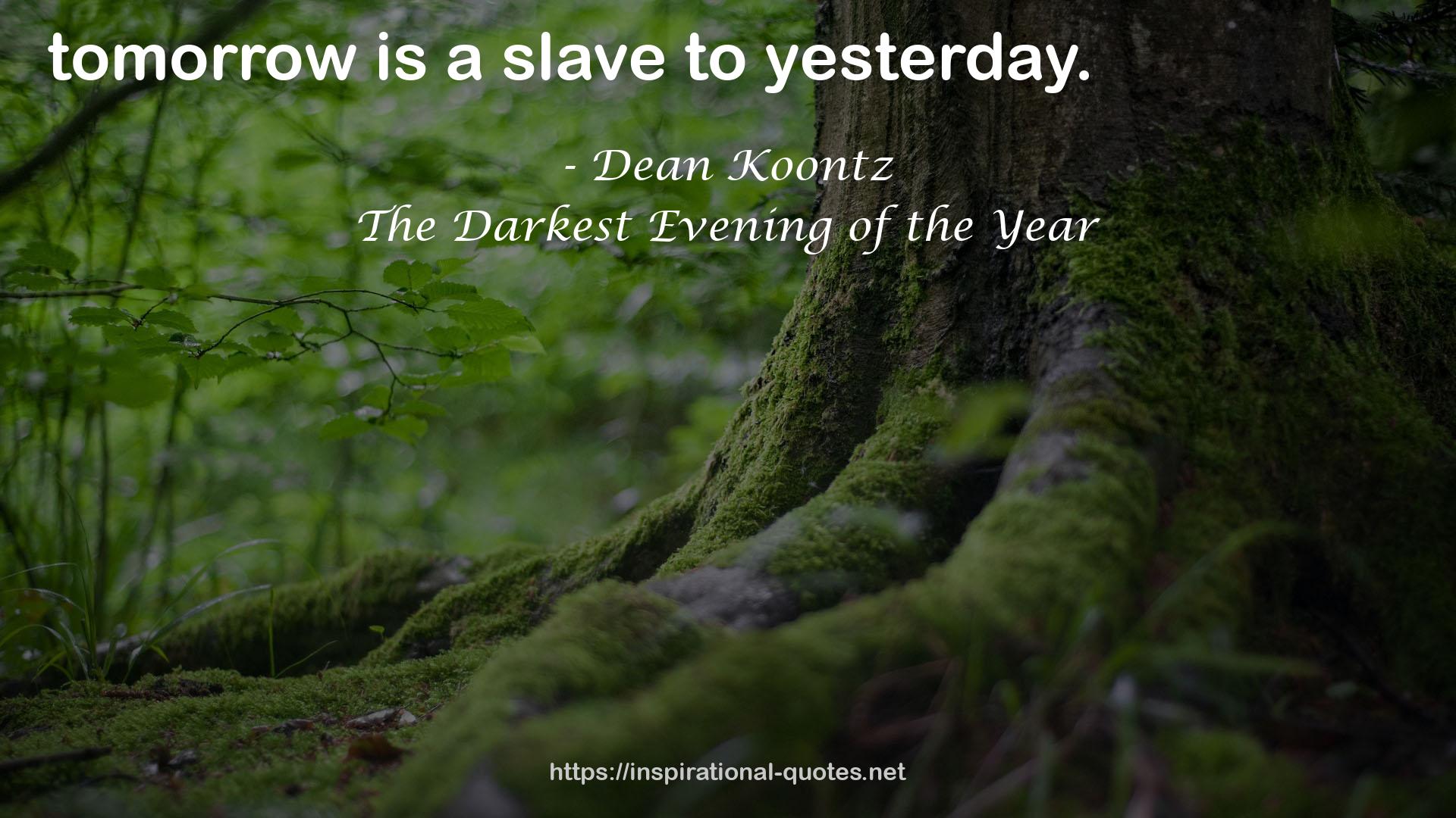 The Darkest Evening of the Year QUOTES