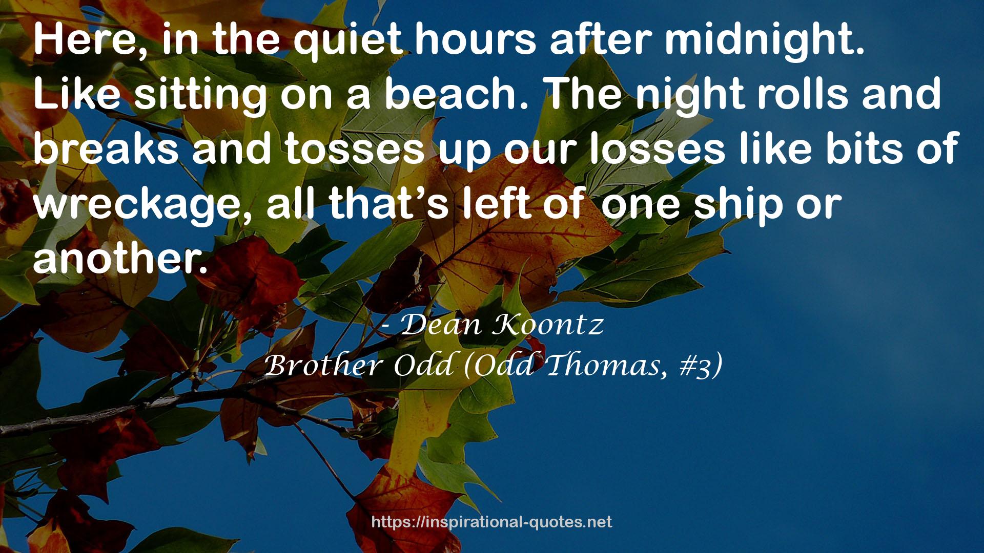 Brother Odd (Odd Thomas, #3) QUOTES