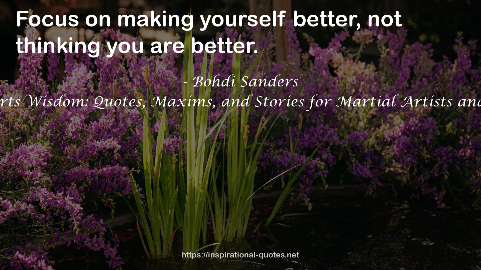Martial Arts Wisdom: Quotes, Maxims, and Stories for Martial Artists and Warriors QUOTES