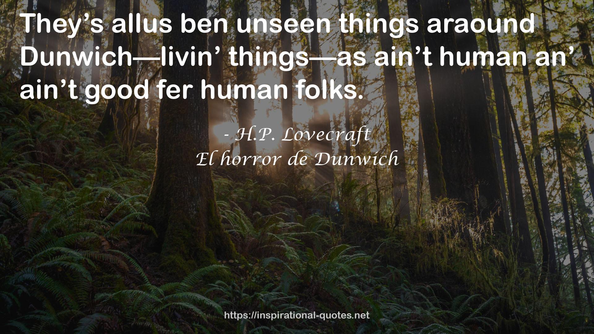 El horror de Dunwich QUOTES