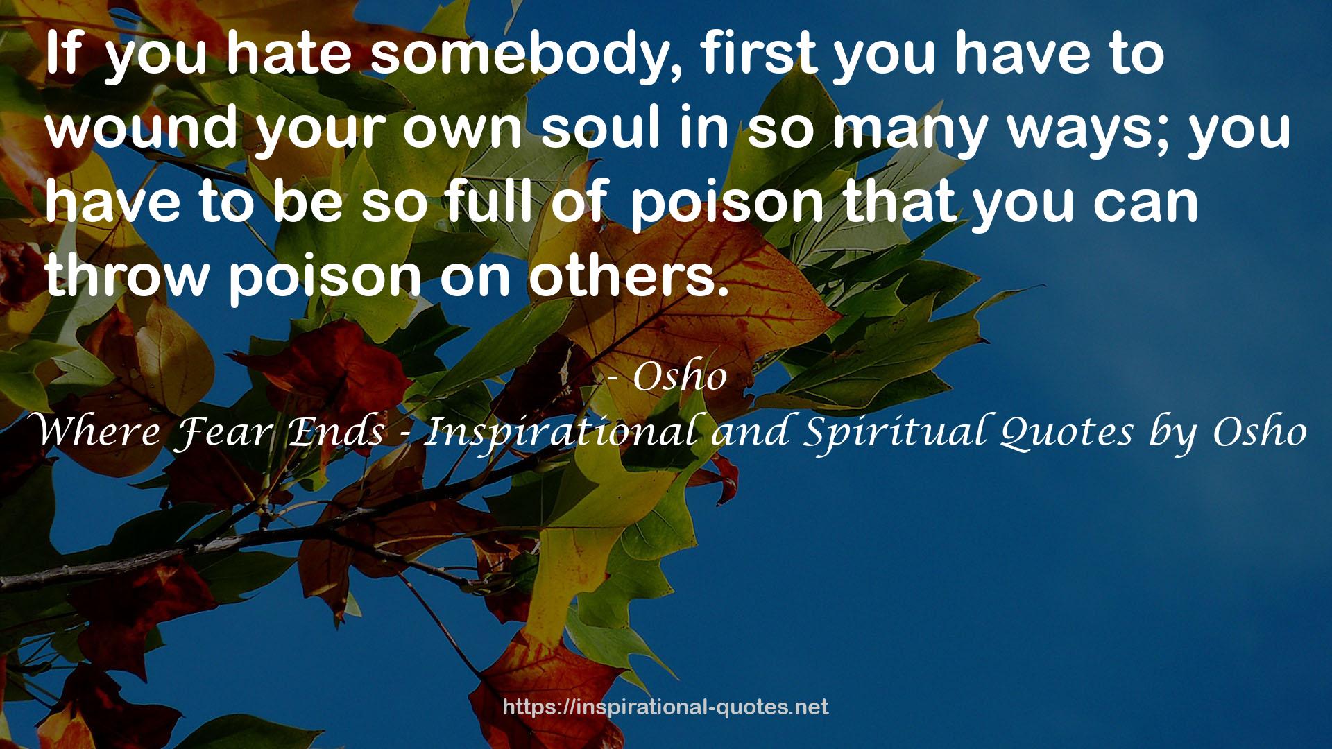 Where Fear Ends - Inspirational and Spiritual Quotes by Osho QUOTES