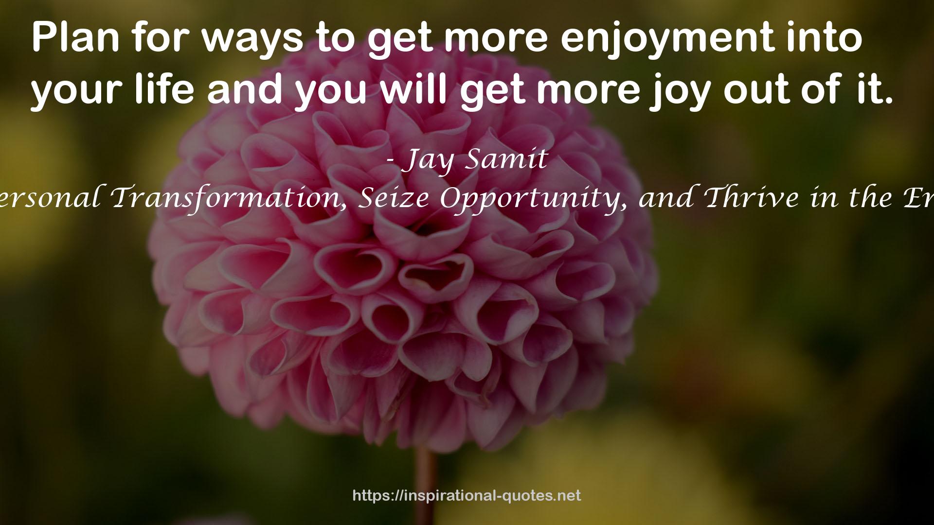 more enjoyment  QUOTES