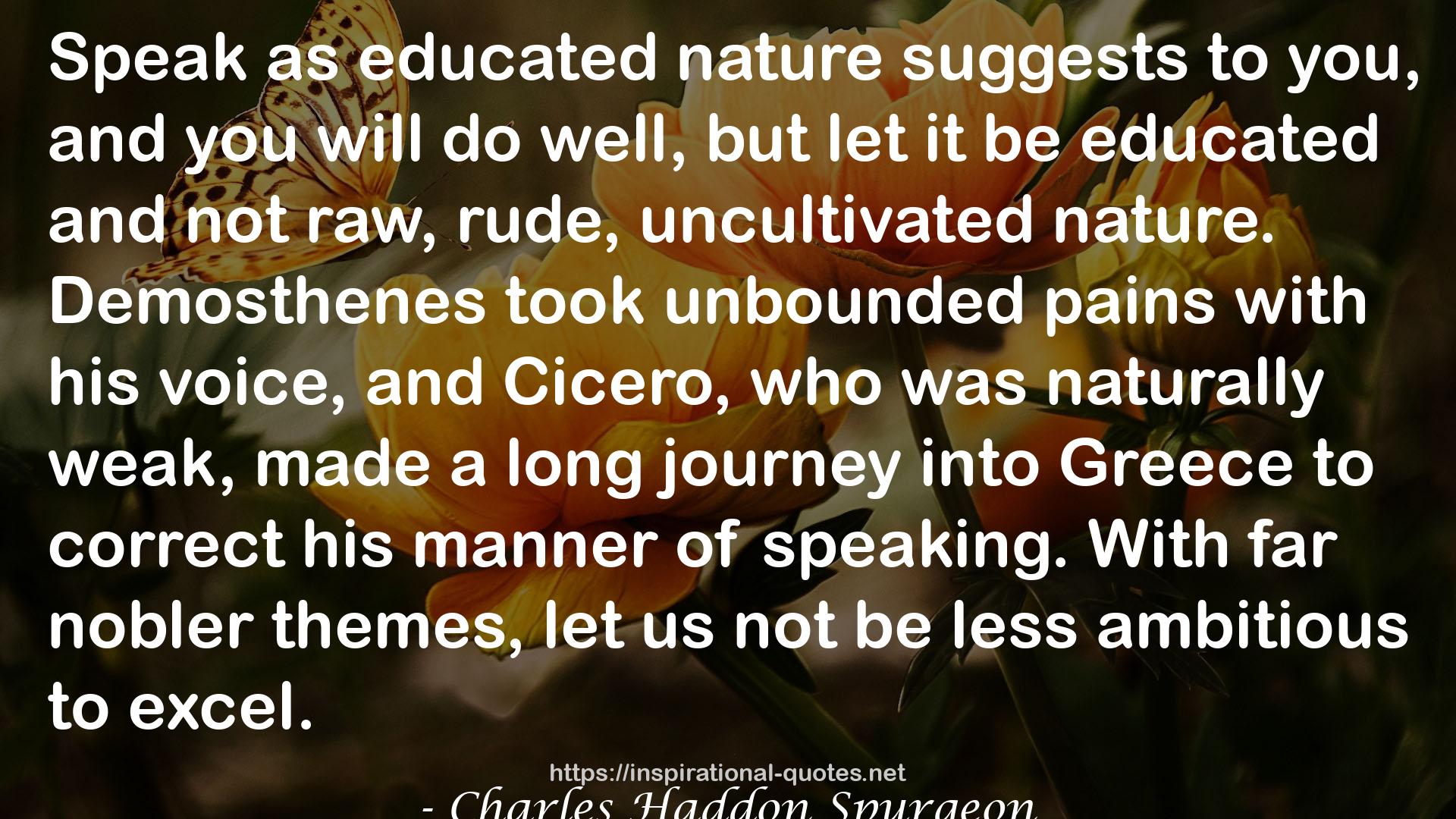 educated nature  QUOTES