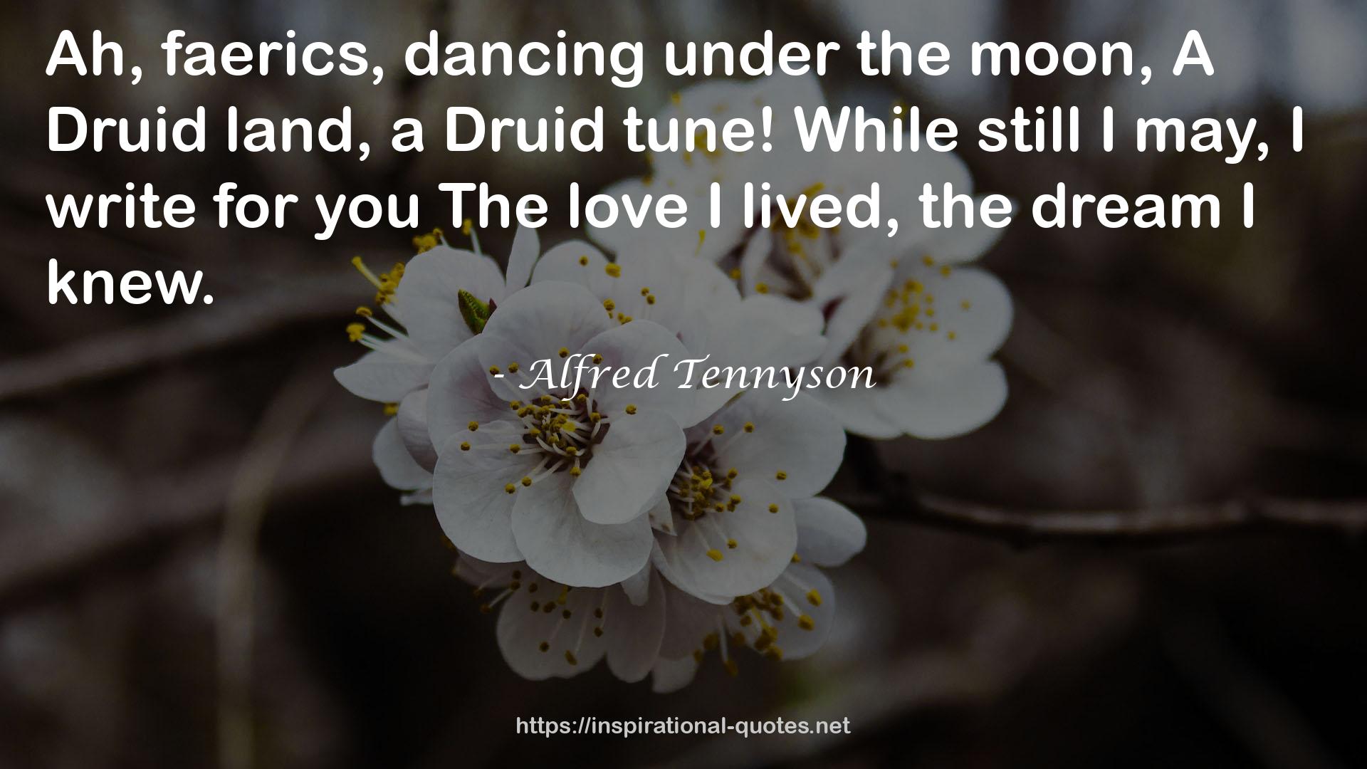 Alfred Tennyson QUOTES