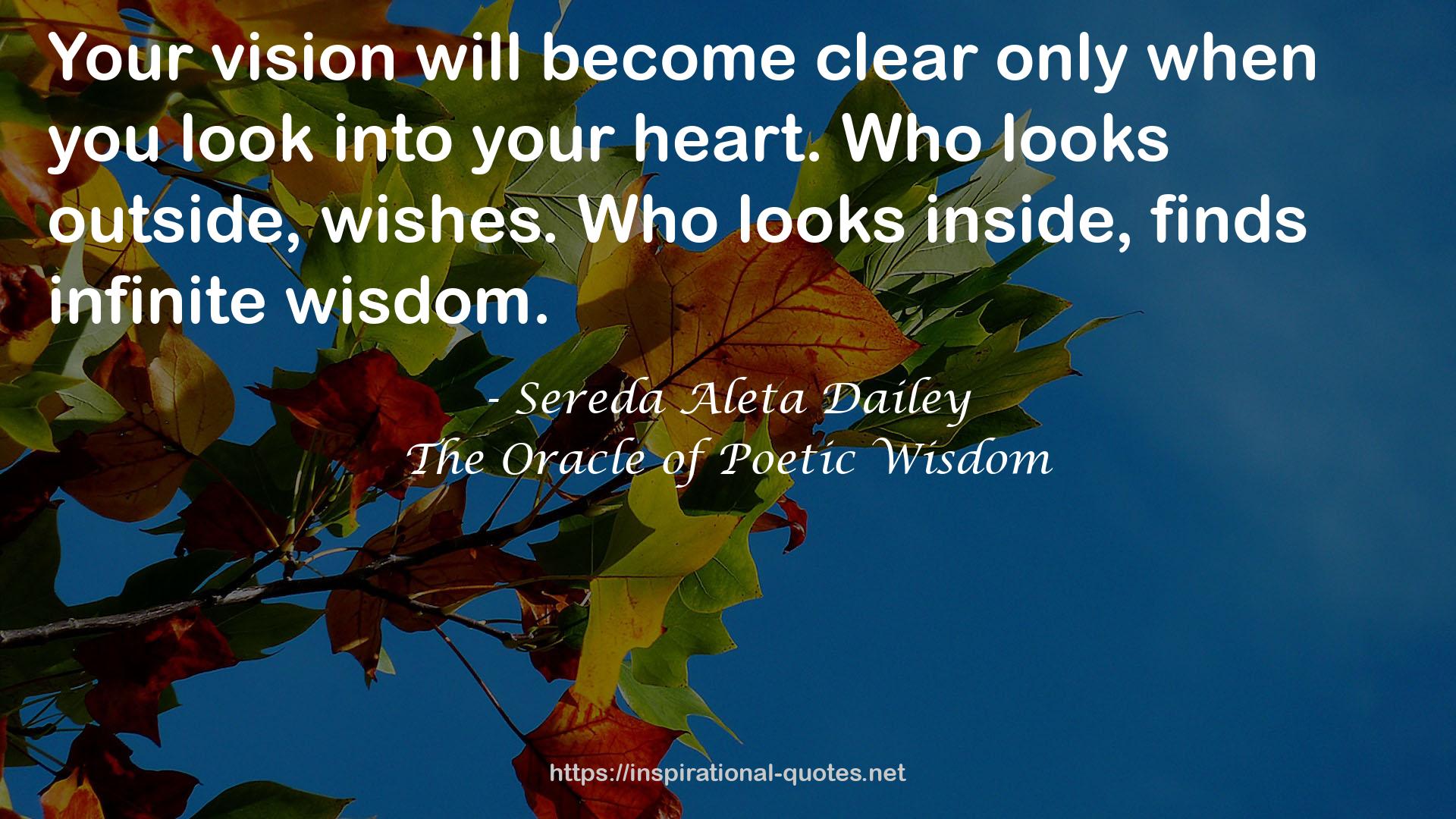 The Oracle of Poetic Wisdom QUOTES