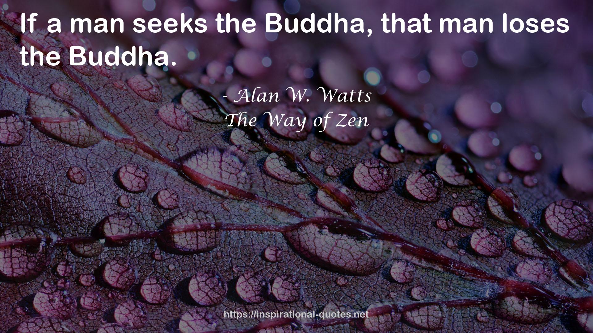 The Way of Zen QUOTES