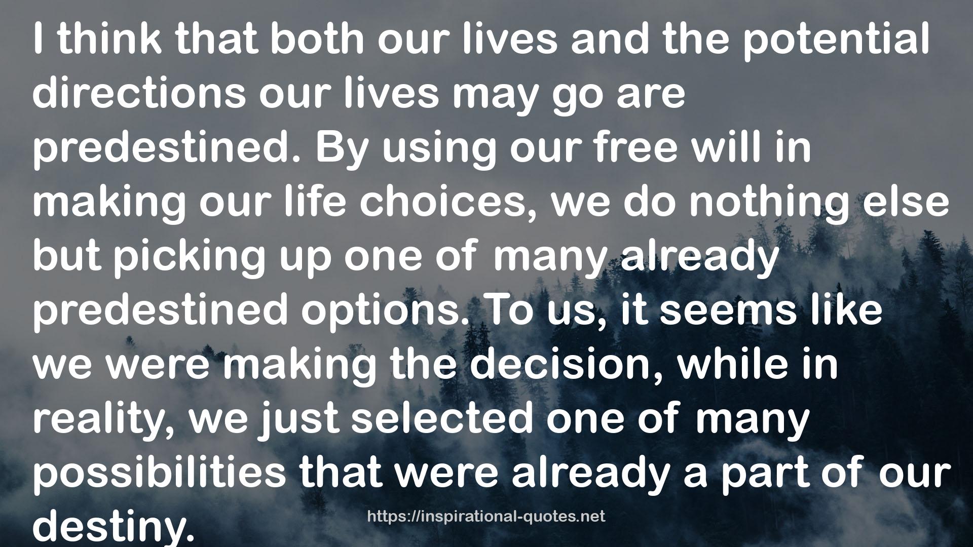 both our lives  QUOTES