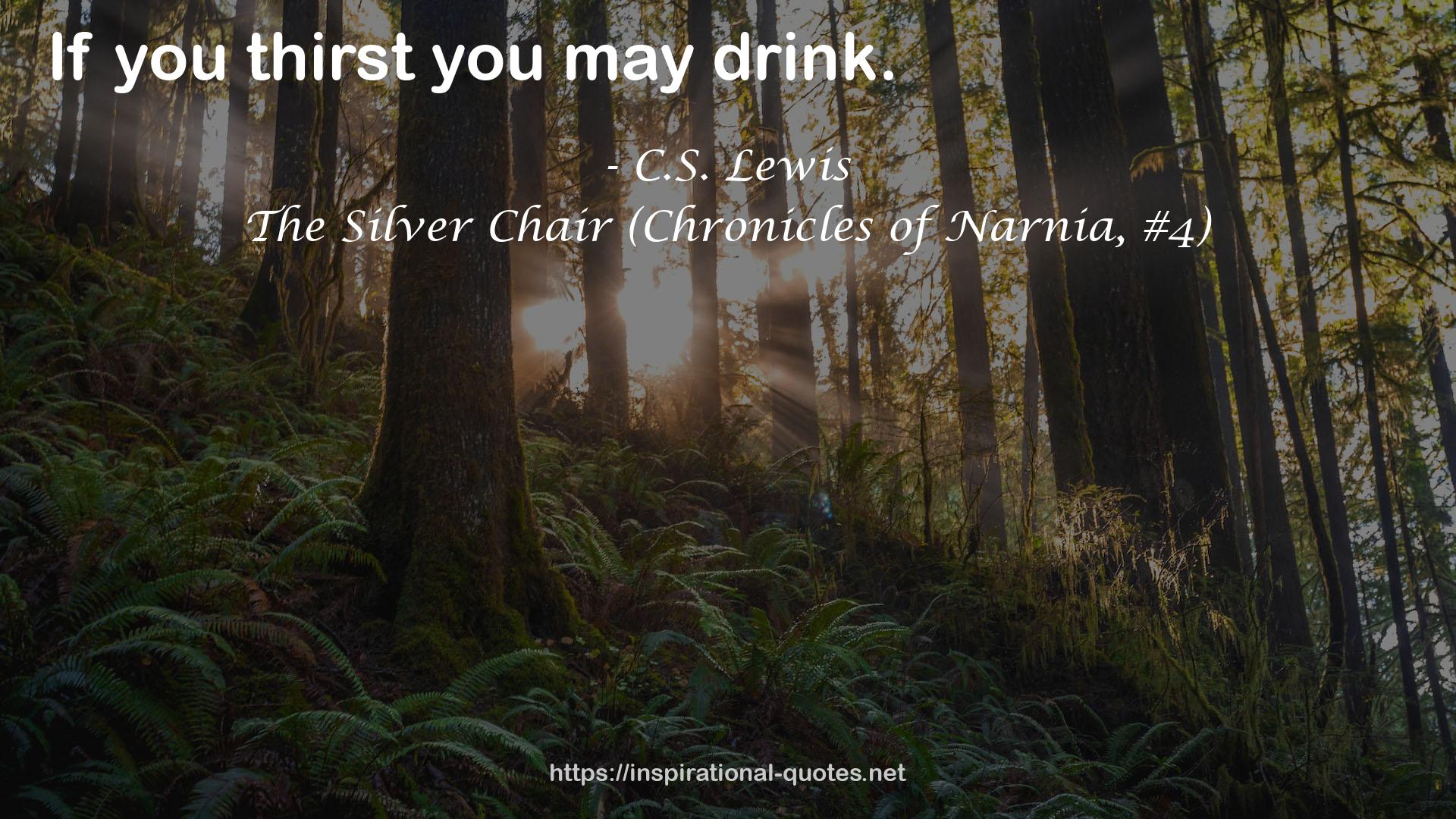 The Silver Chair (Chronicles of Narnia, #4) QUOTES