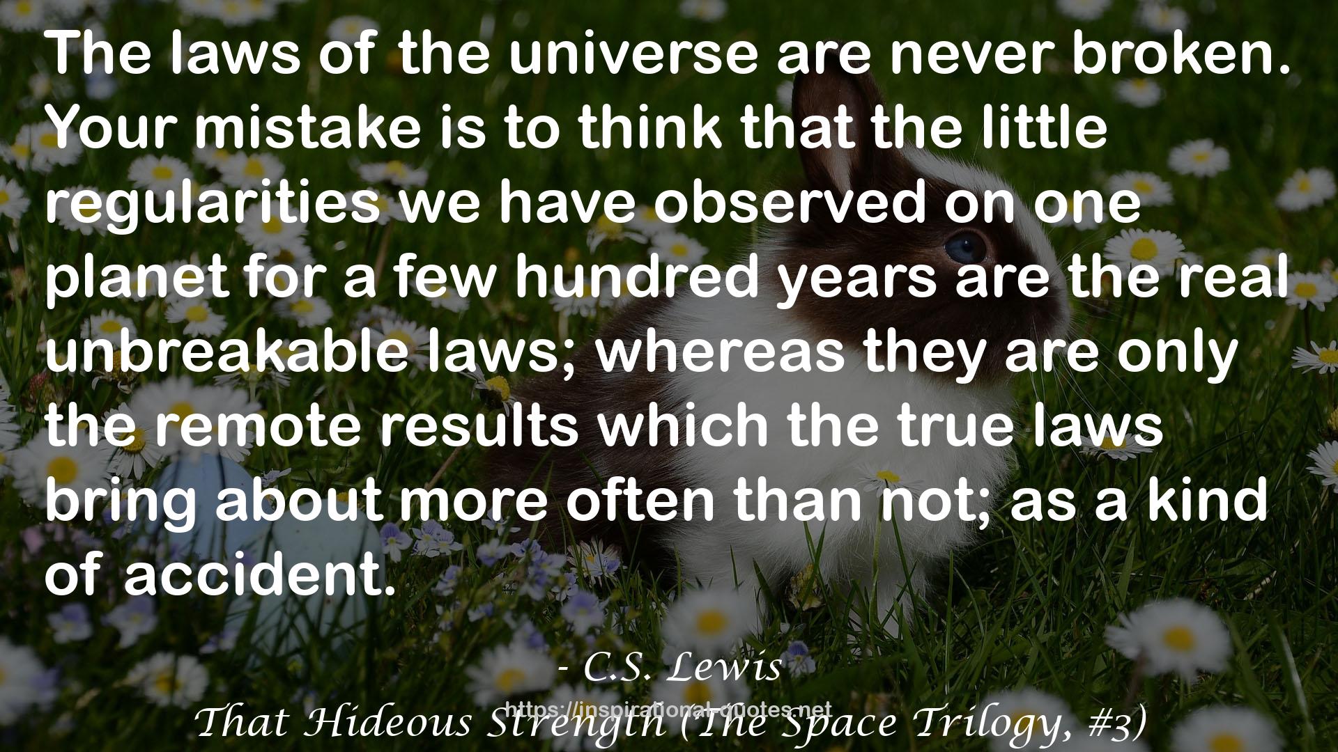 That Hideous Strength (The Space Trilogy, #3) QUOTES
