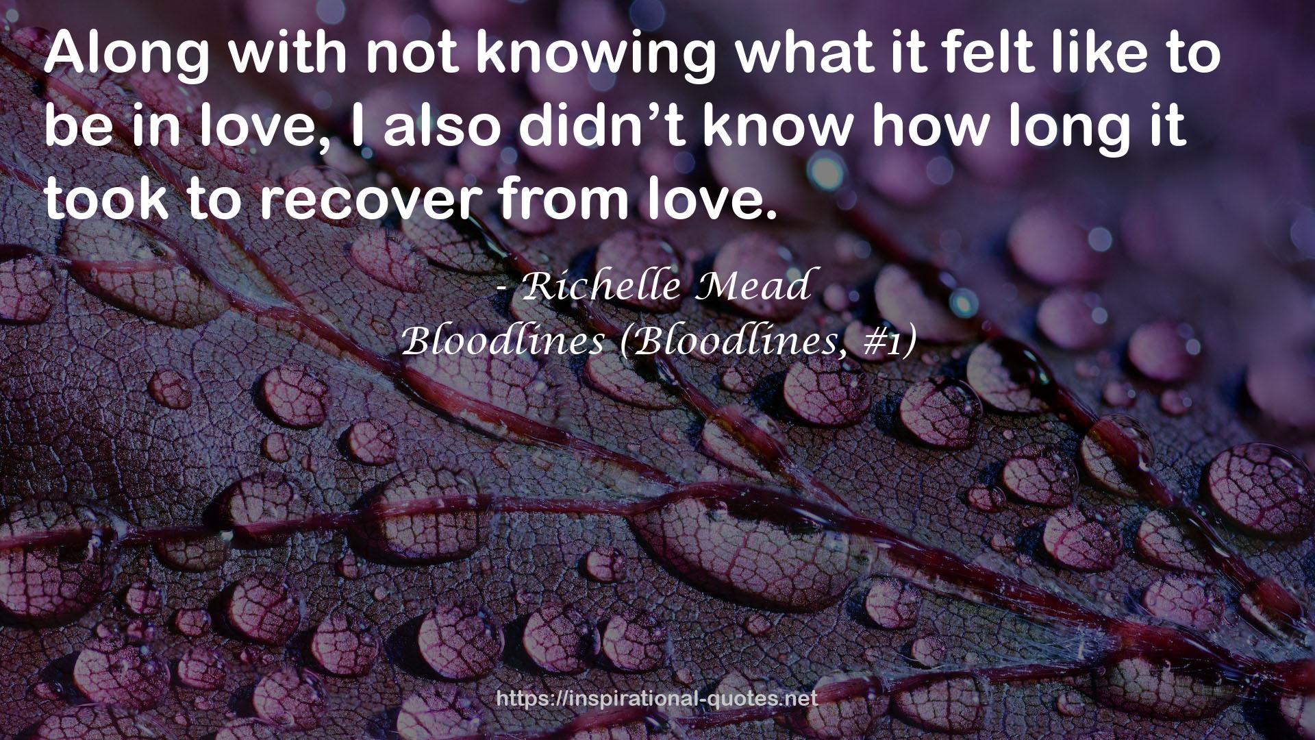 Bloodlines (Bloodlines, #1) QUOTES