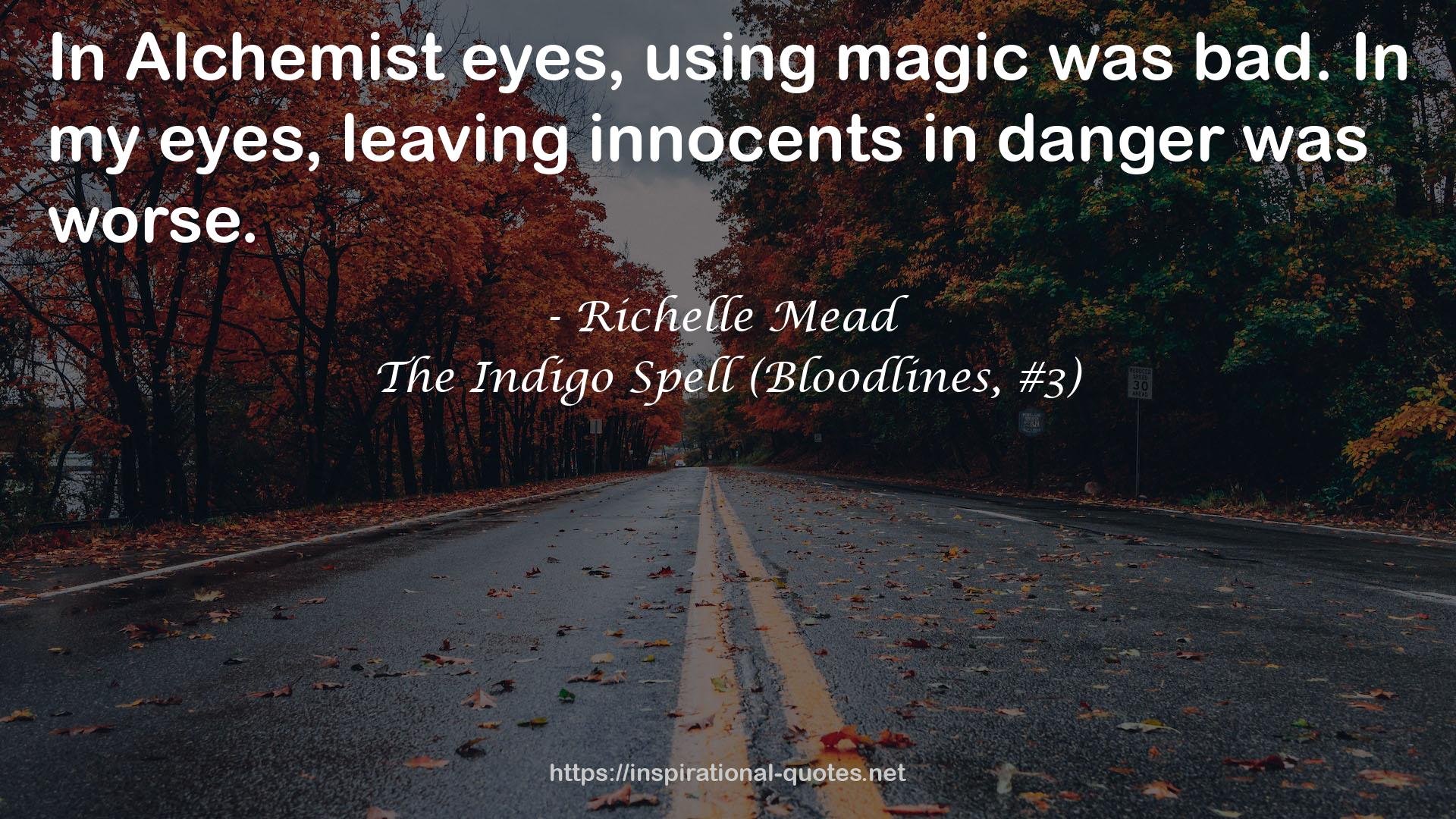 The Indigo Spell (Bloodlines, #3) QUOTES