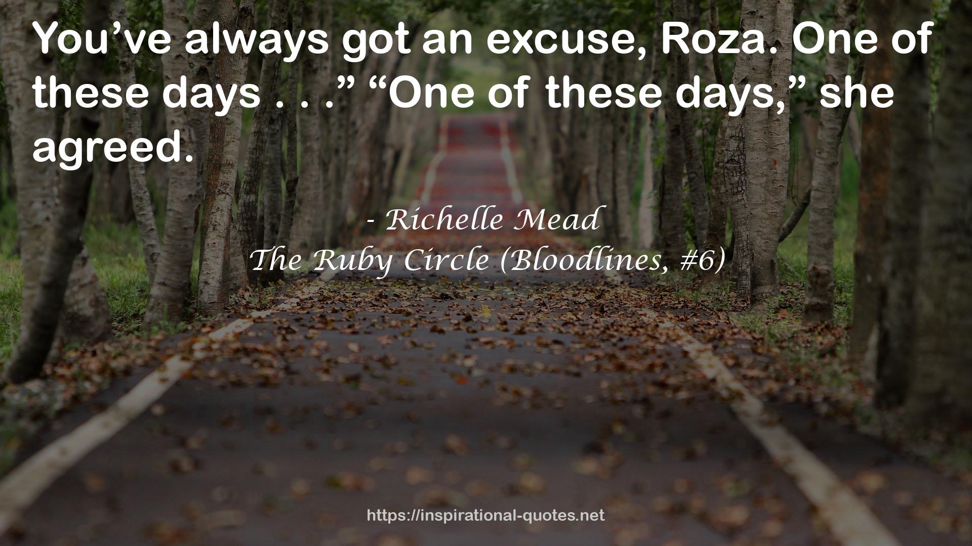 The Ruby Circle (Bloodlines, #6) QUOTES