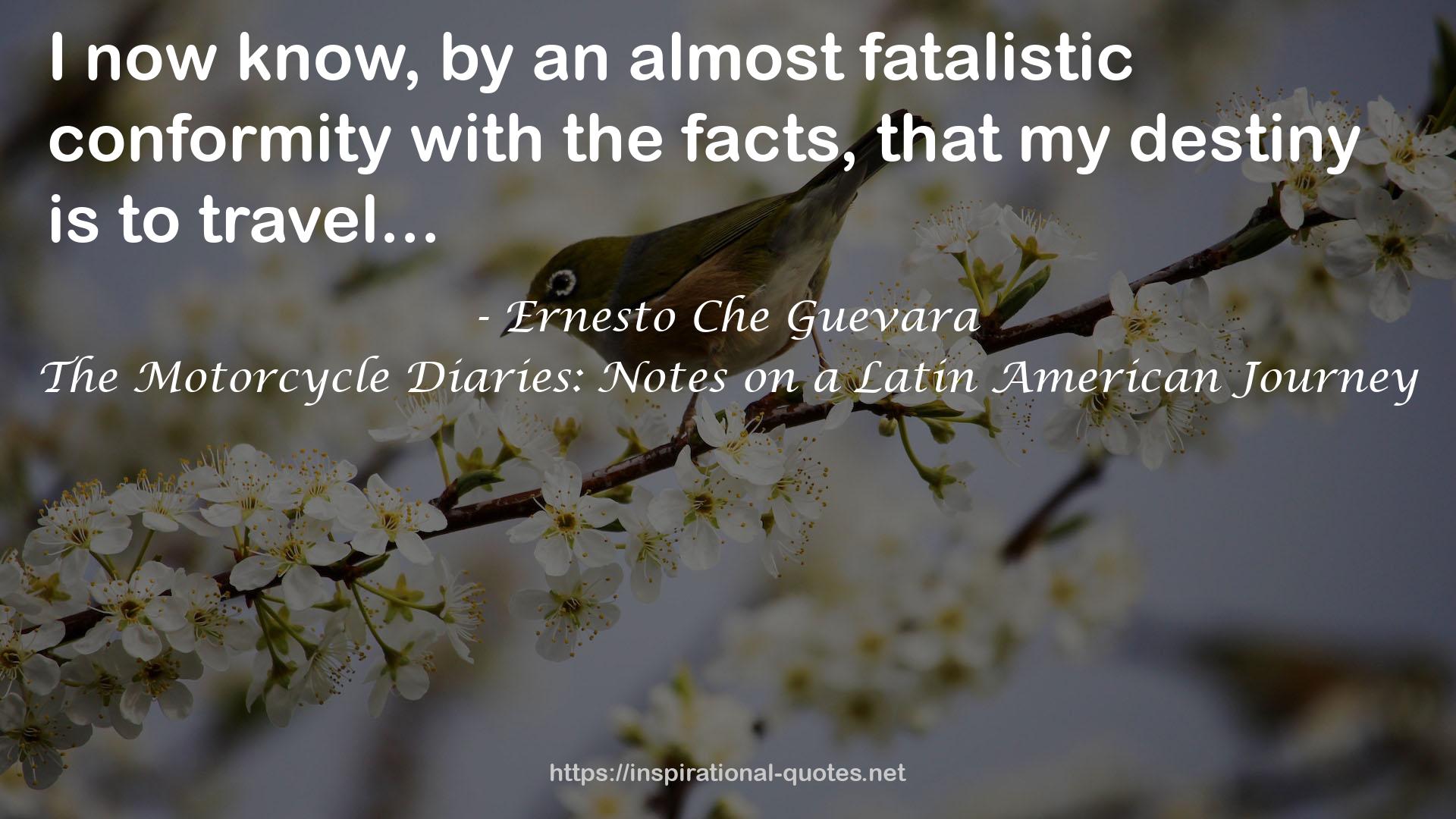 The Motorcycle Diaries: Notes on a Latin American Journey QUOTES