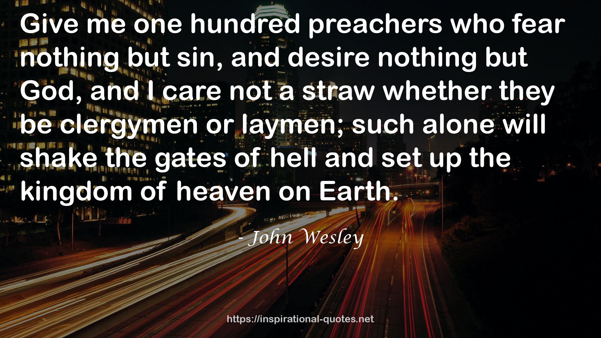 John Wesley QUOTES