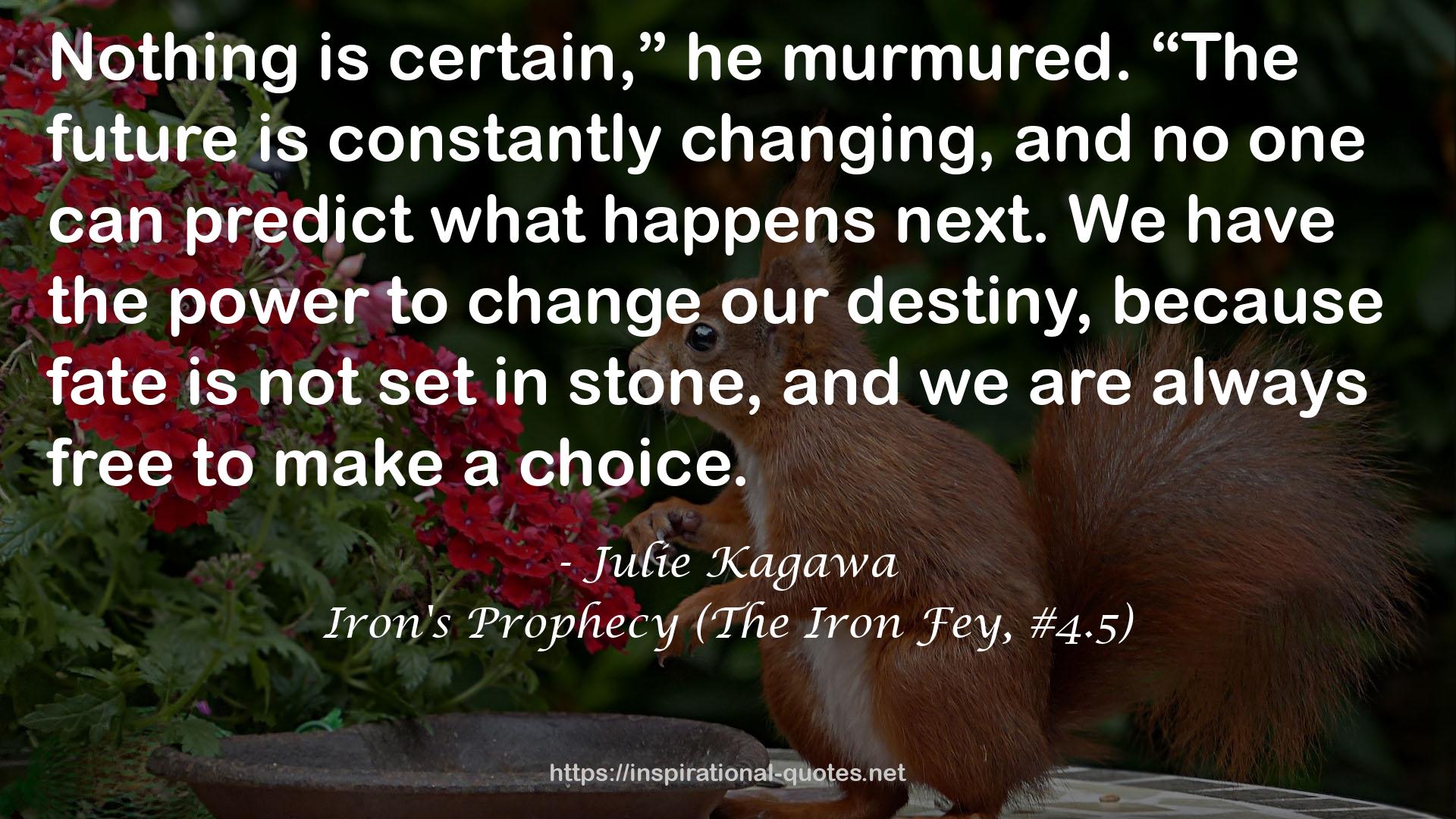 Iron's Prophecy (The Iron Fey, #4.5) QUOTES