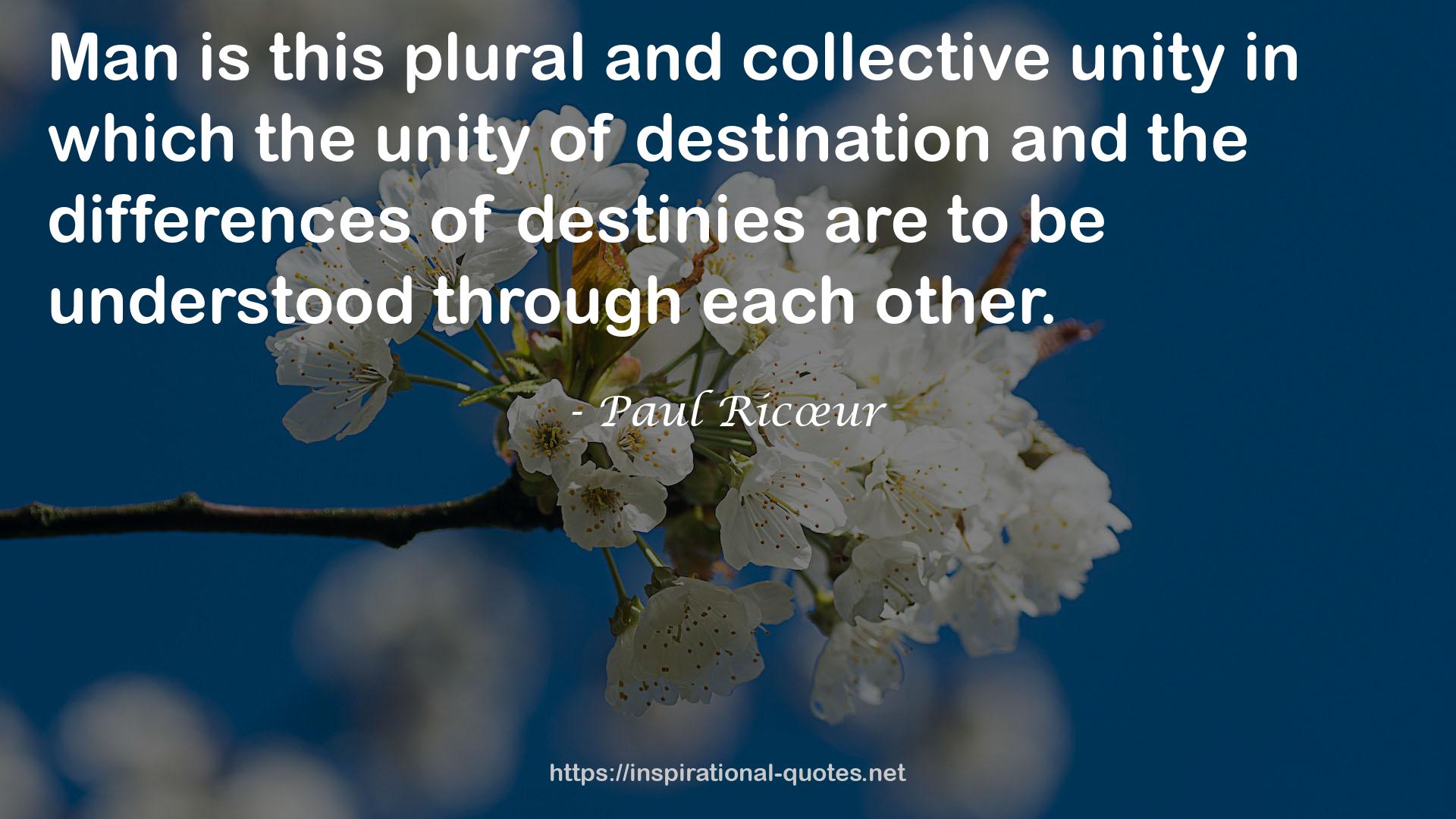 this plural and collective unity  QUOTES