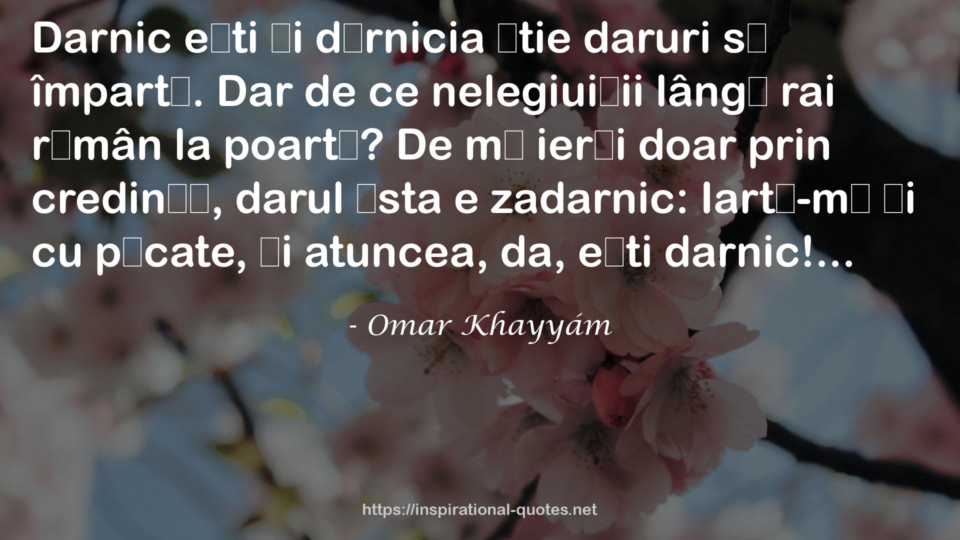 Omar Khayyám QUOTES