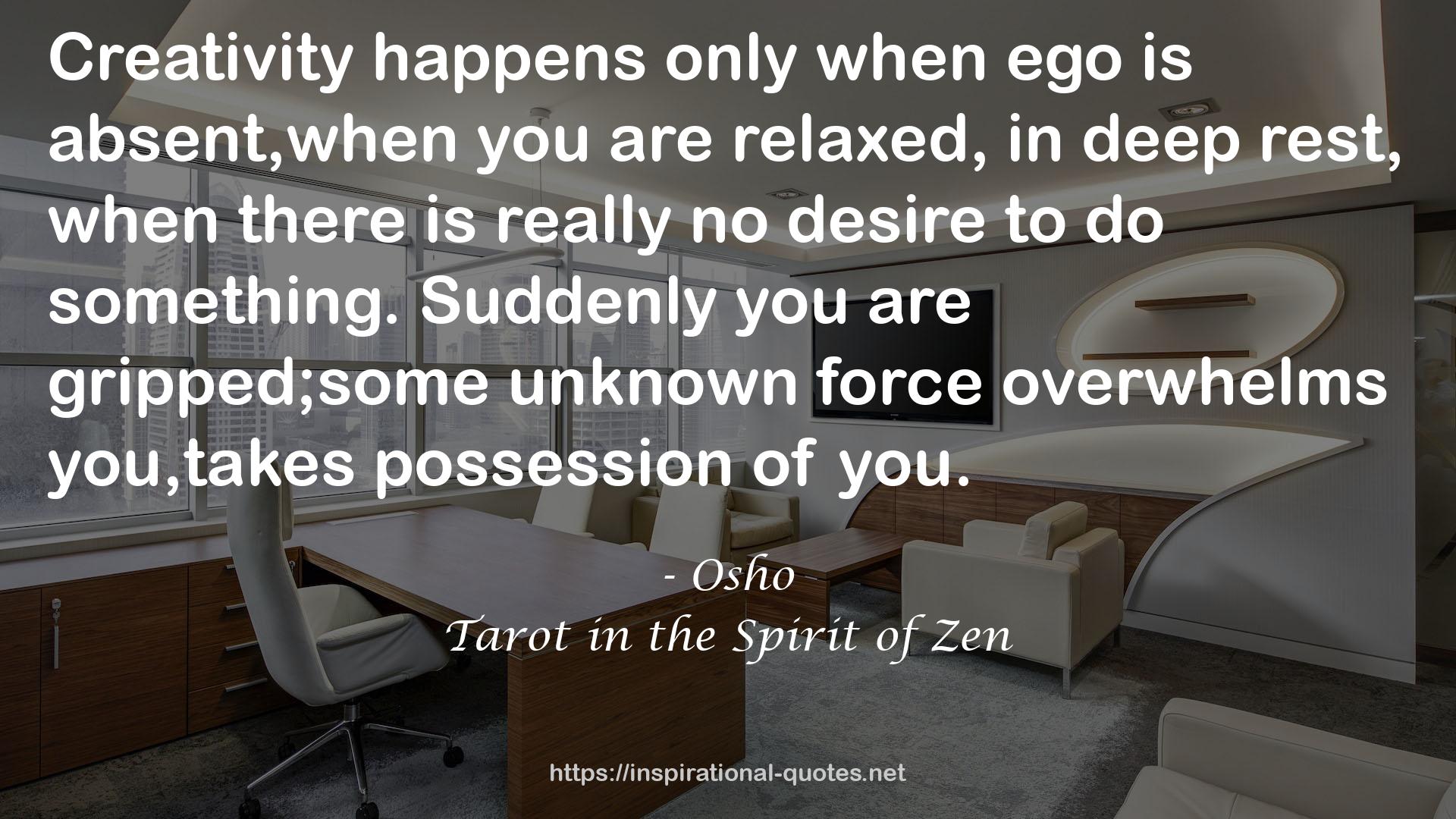 Tarot in the Spirit of Zen QUOTES