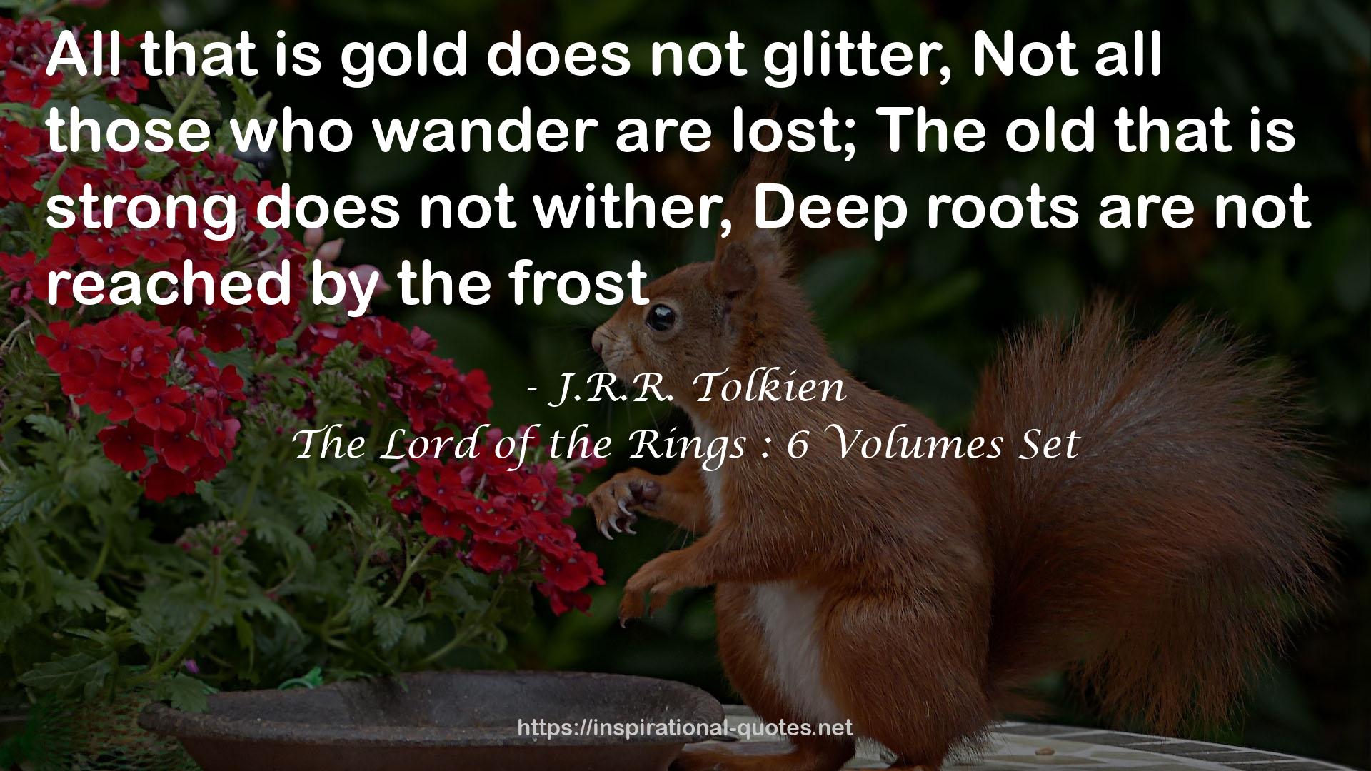 The Lord of the Rings : 6 Volumes Set QUOTES