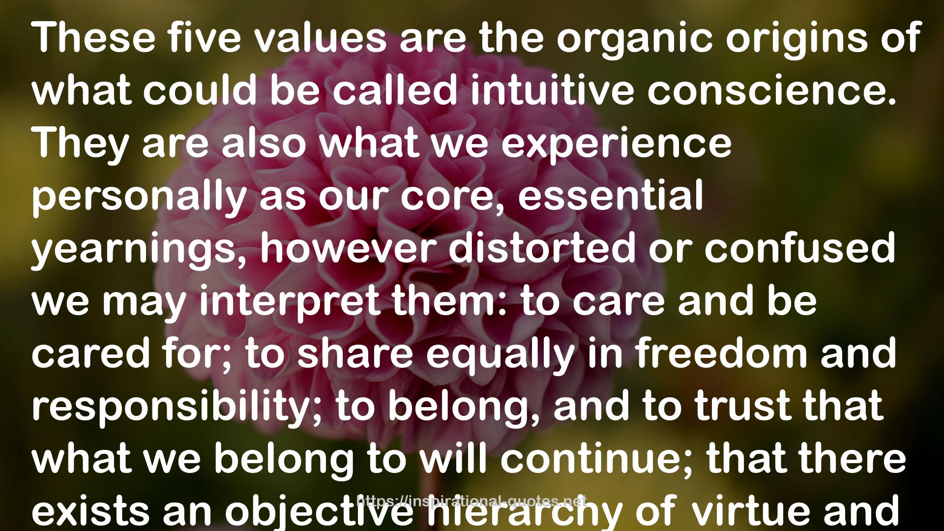 the organic origins  QUOTES