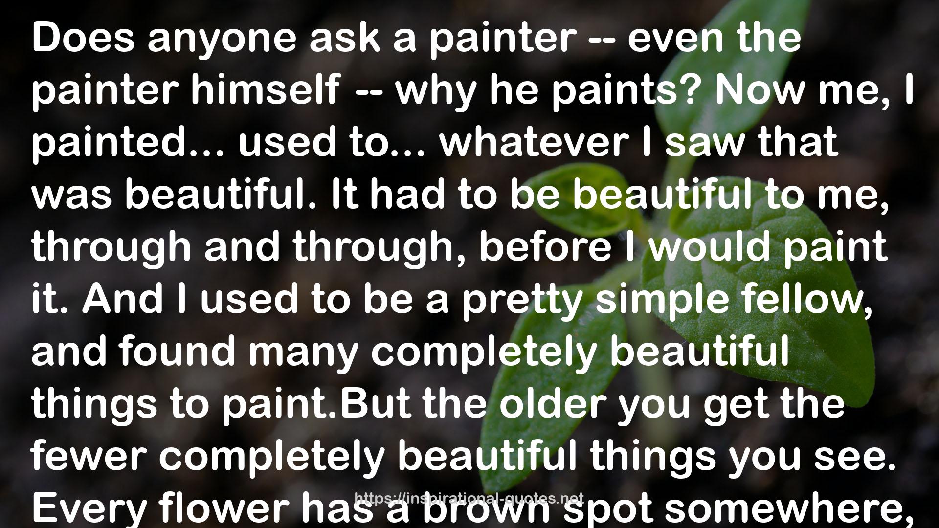 even the painter  QUOTES