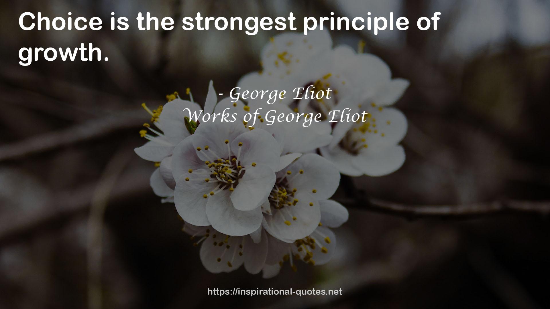 Works of George Eliot QUOTES