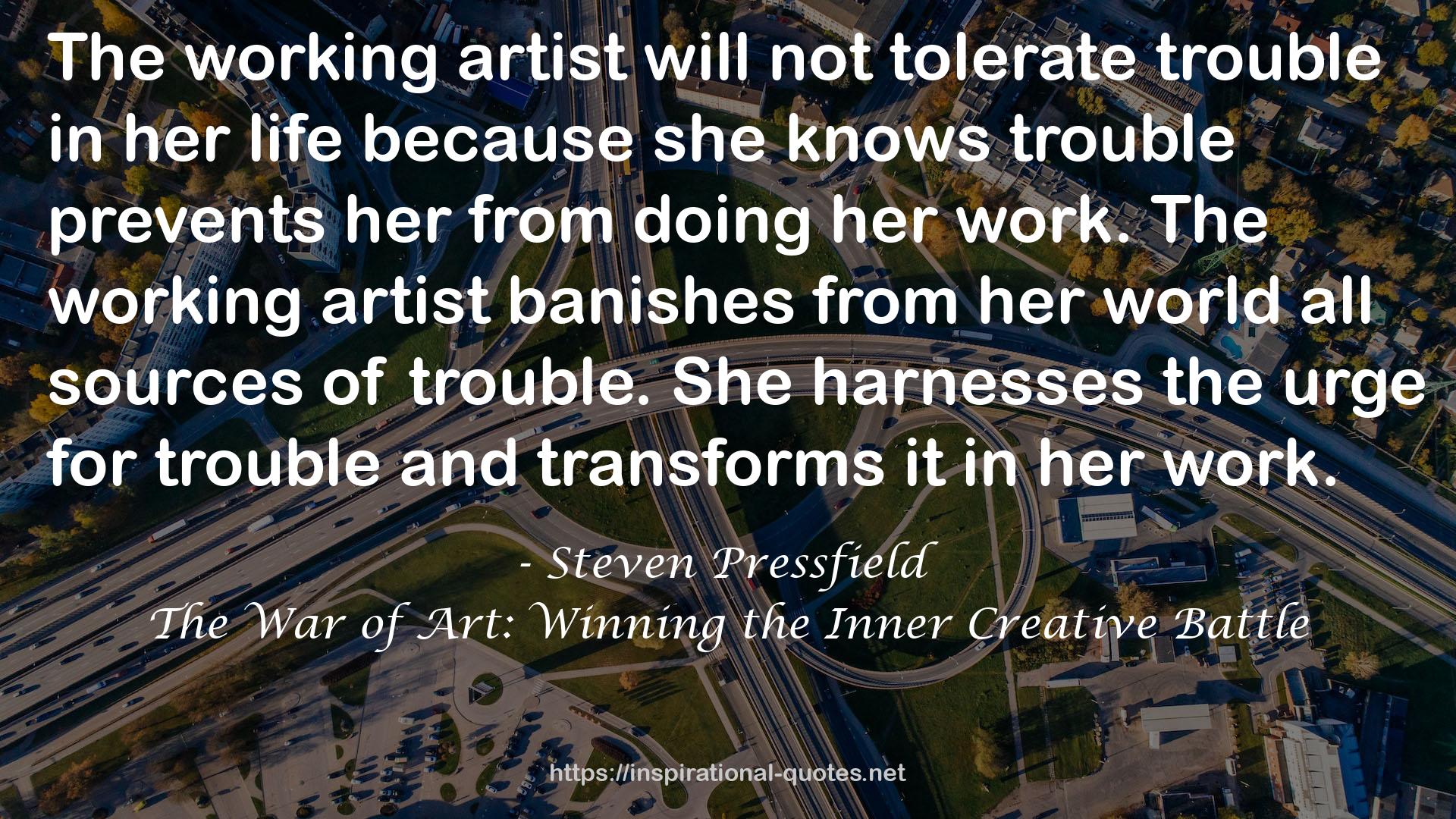 The working artist  QUOTES