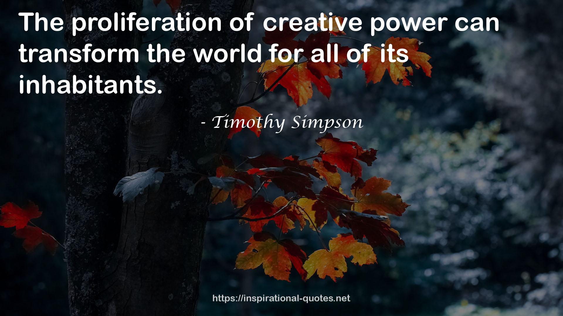 Timothy Simpson QUOTES