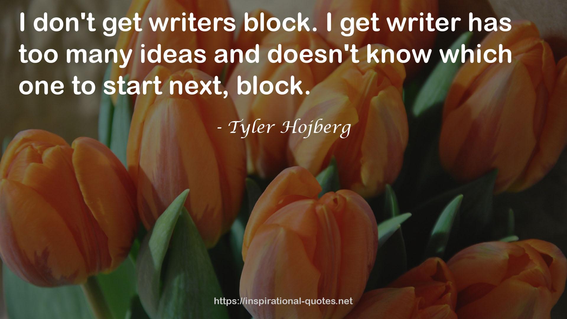 Tyler Hojberg QUOTES