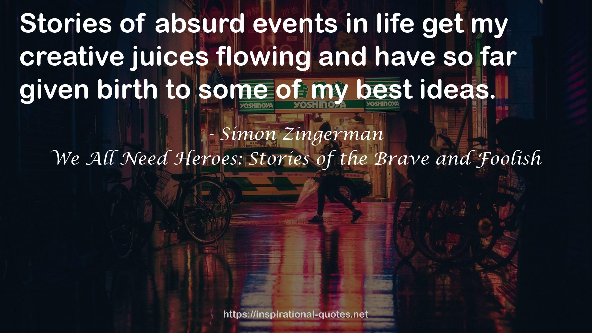 absurd events  QUOTES