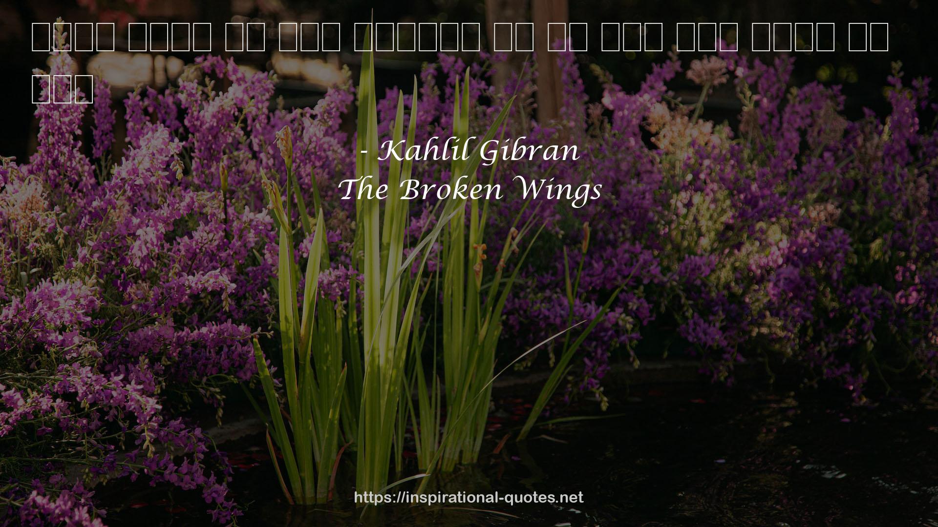 The Broken Wings QUOTES