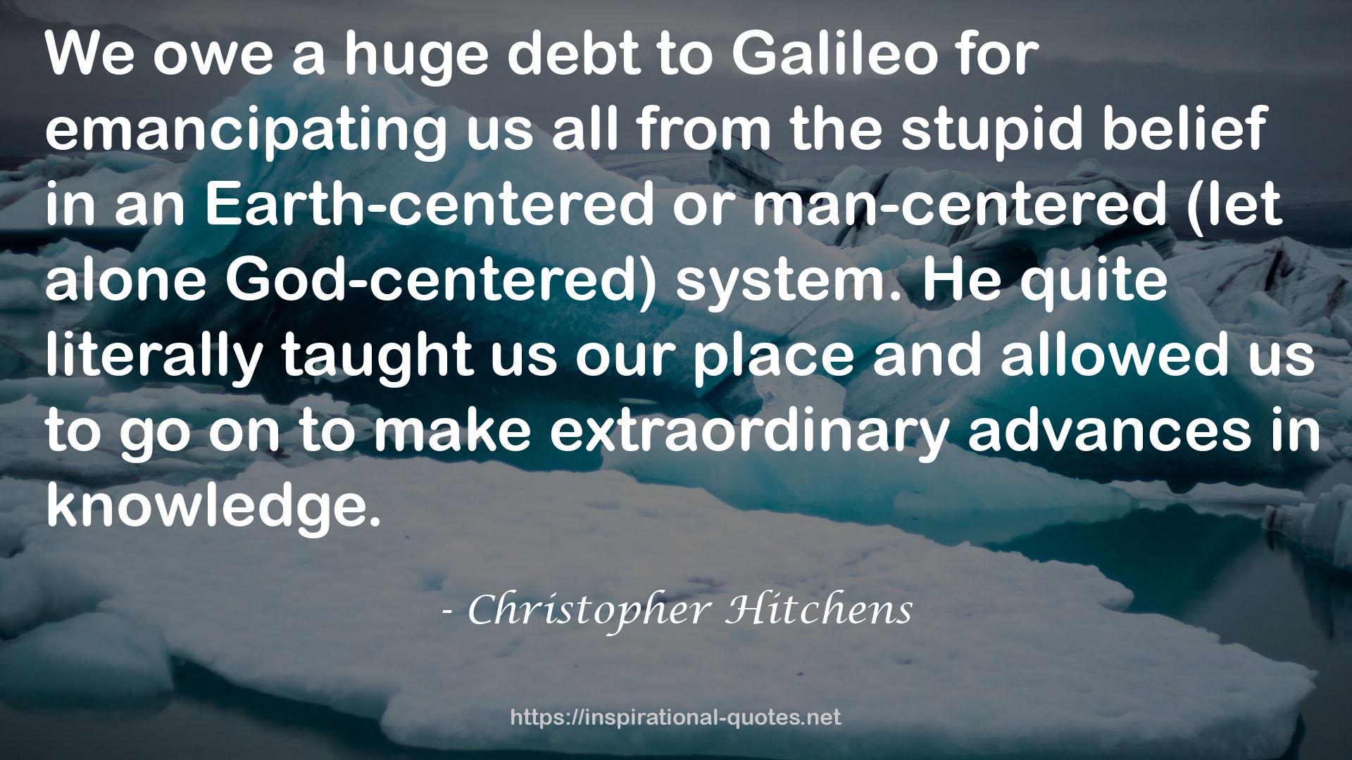 a huge debt  QUOTES