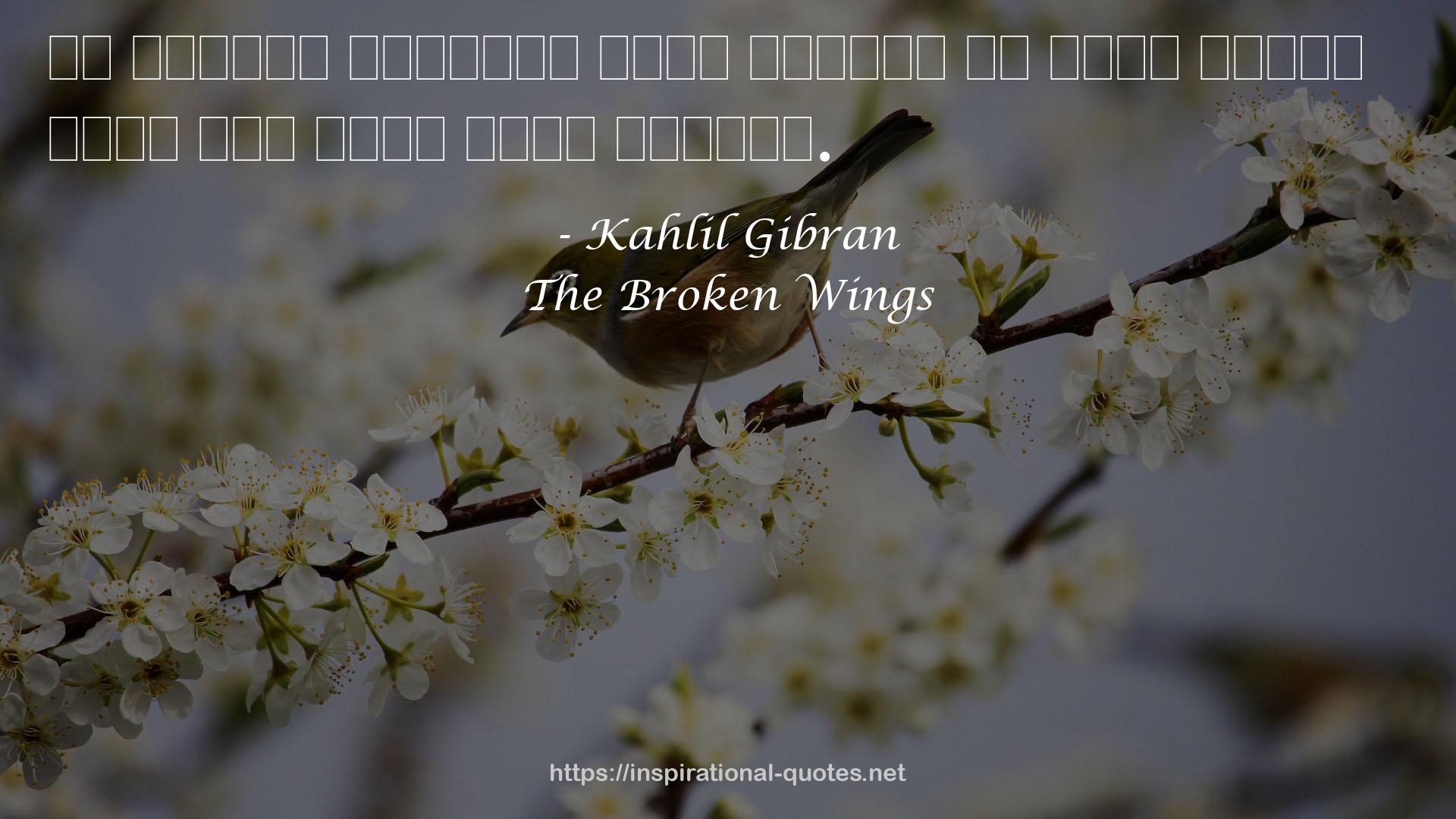 The Broken Wings QUOTES