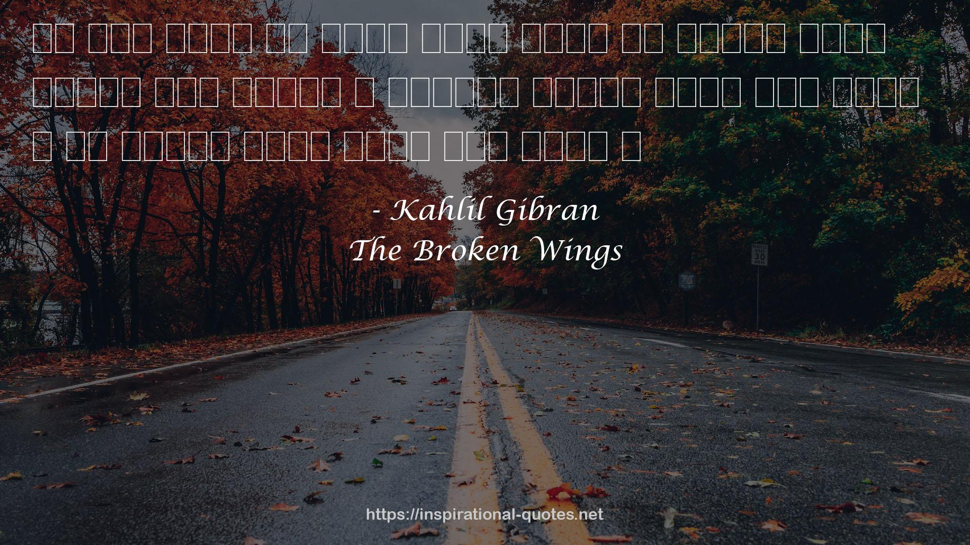 The Broken Wings QUOTES